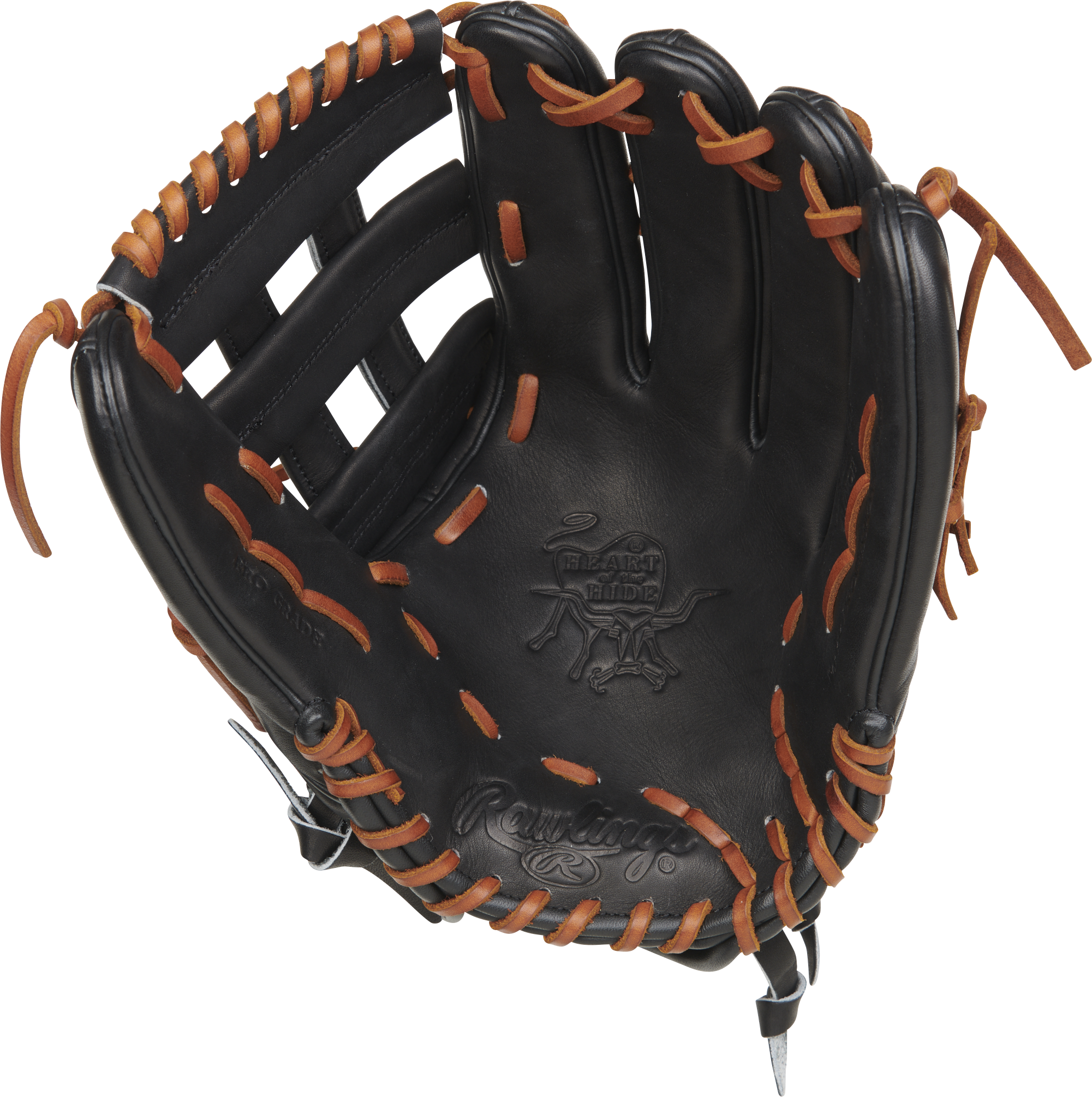 Rawlings Heart Of The Hide Series 13-Inch Slowpitch Softball Glove - Right Hand Thrower - Black