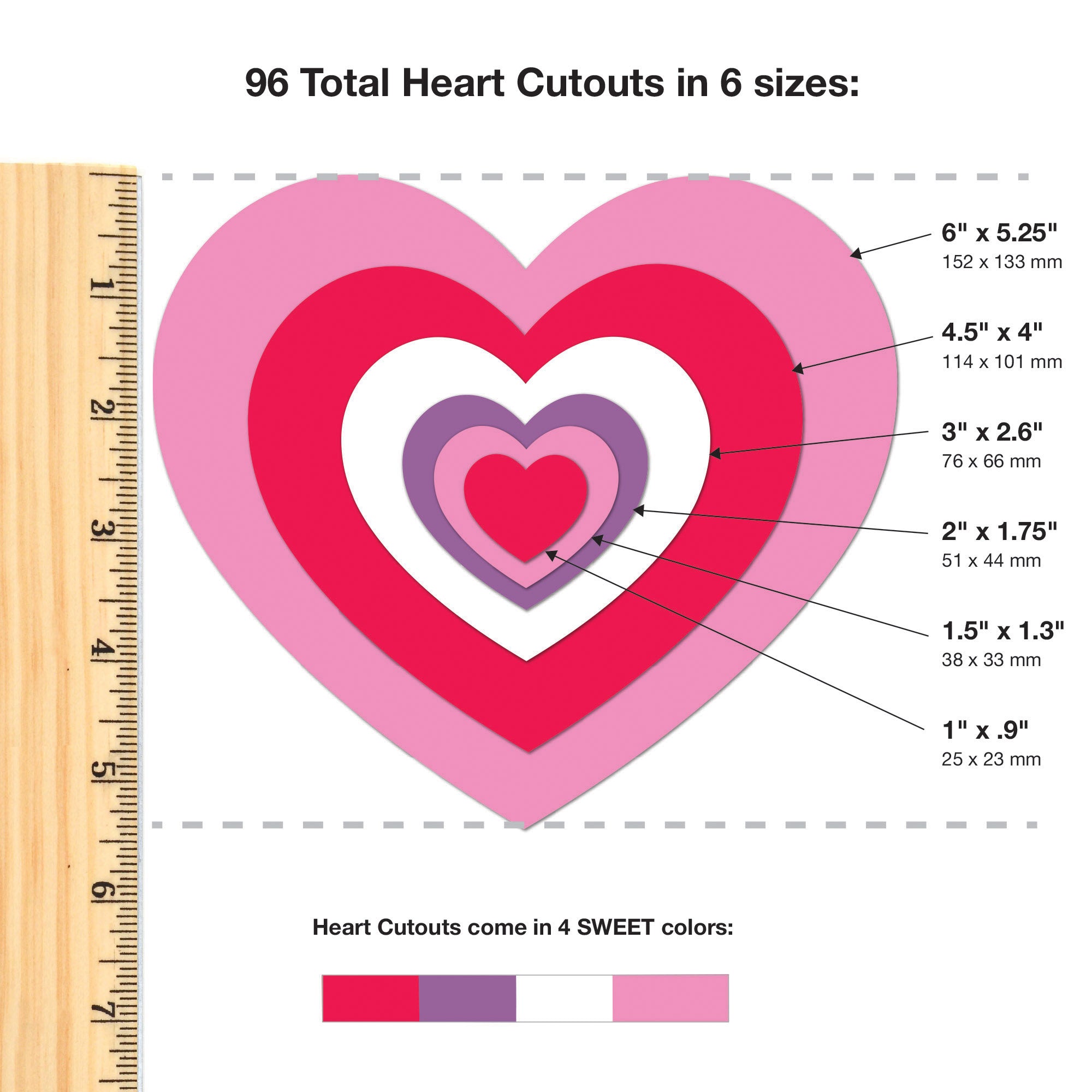 Punch Out Paper Cutouts, Spring Holiday Shapes, Valentine Hearts, Shamrocks & Easter Bunny, 228 Pieces