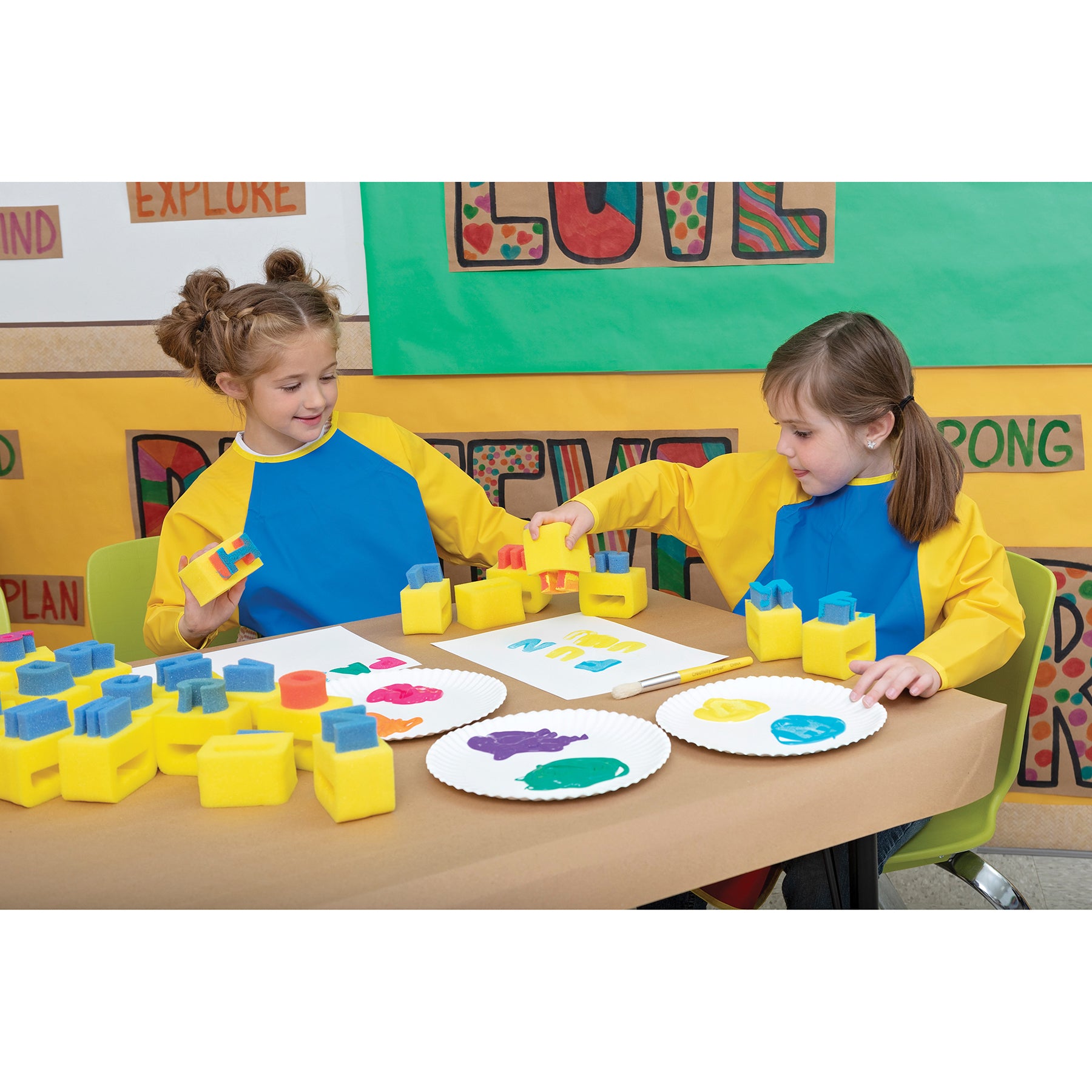 Washable Tempera Paint, Yellow, 1 Gal