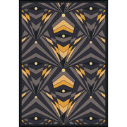 Deco Strobe 10'9" x 13'2" area rug in color Charcoal