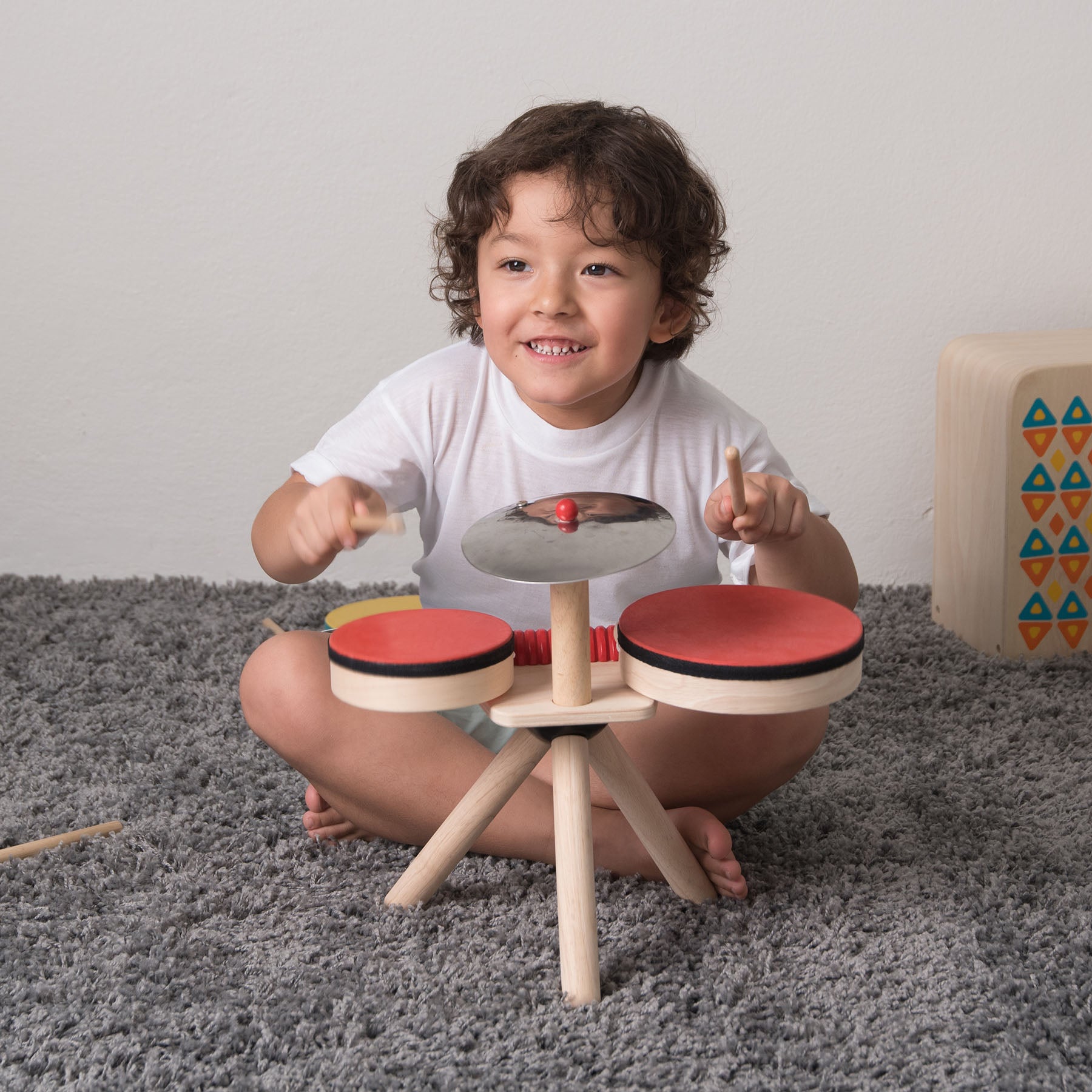 Musical Band Wooden Toy Drum Set