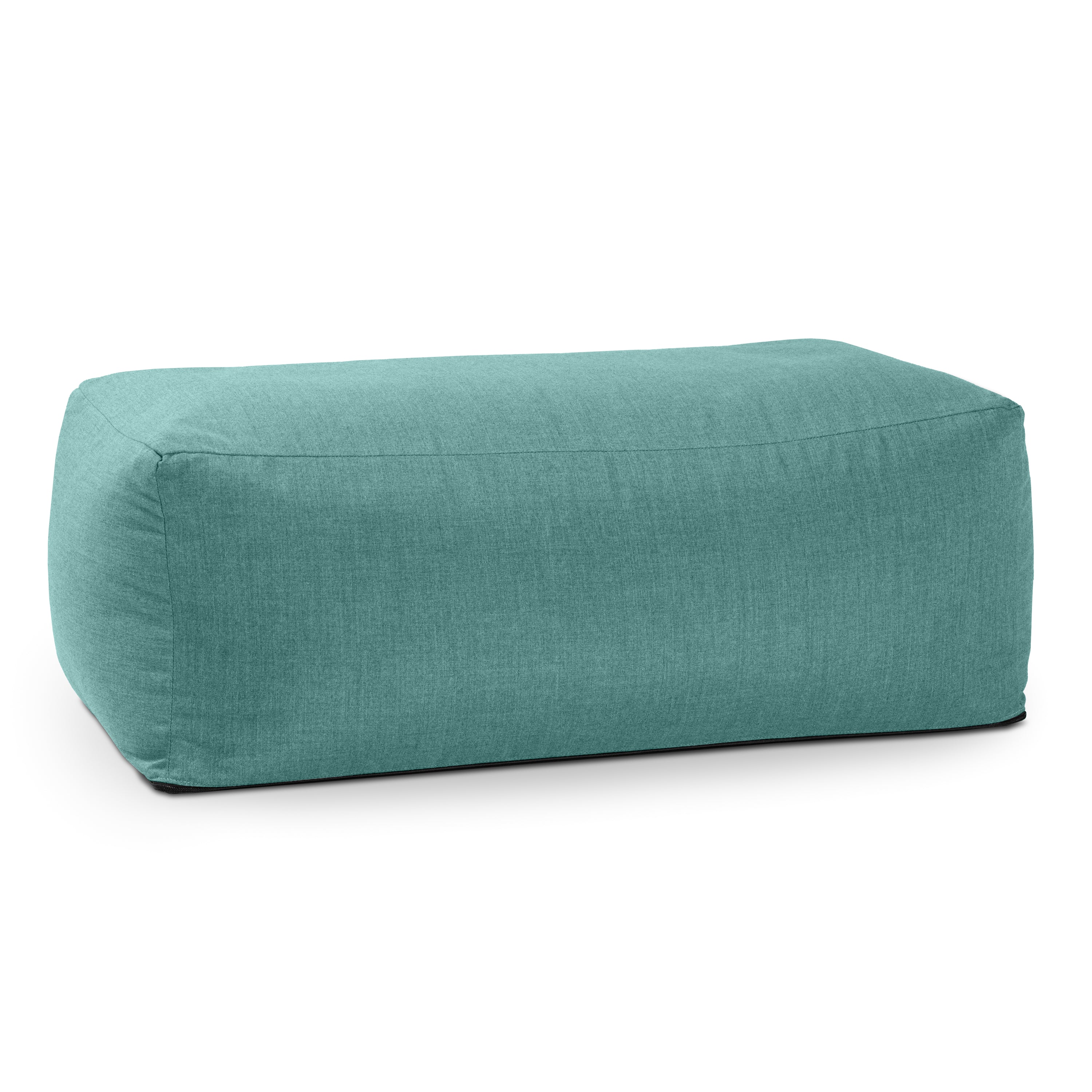 Coza Ottoman - Large Outdoor Pouf & Footrest - Sunbrella, Breeze