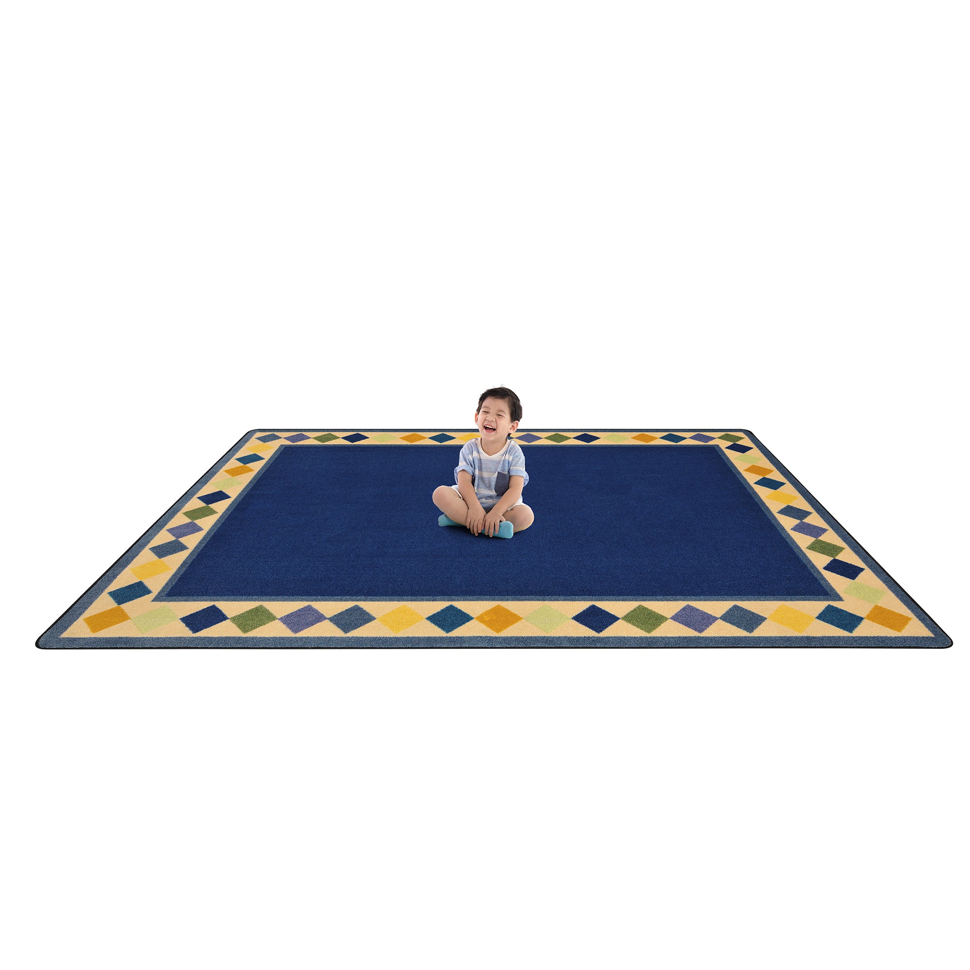 Delightful Diamonds 7'8" x 10'9" area rug in color Multi
