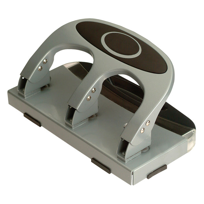 Heavy Duty Deluxe 3 Hole Punch, w/Chip Drawer, 45 Sheet Capacity
