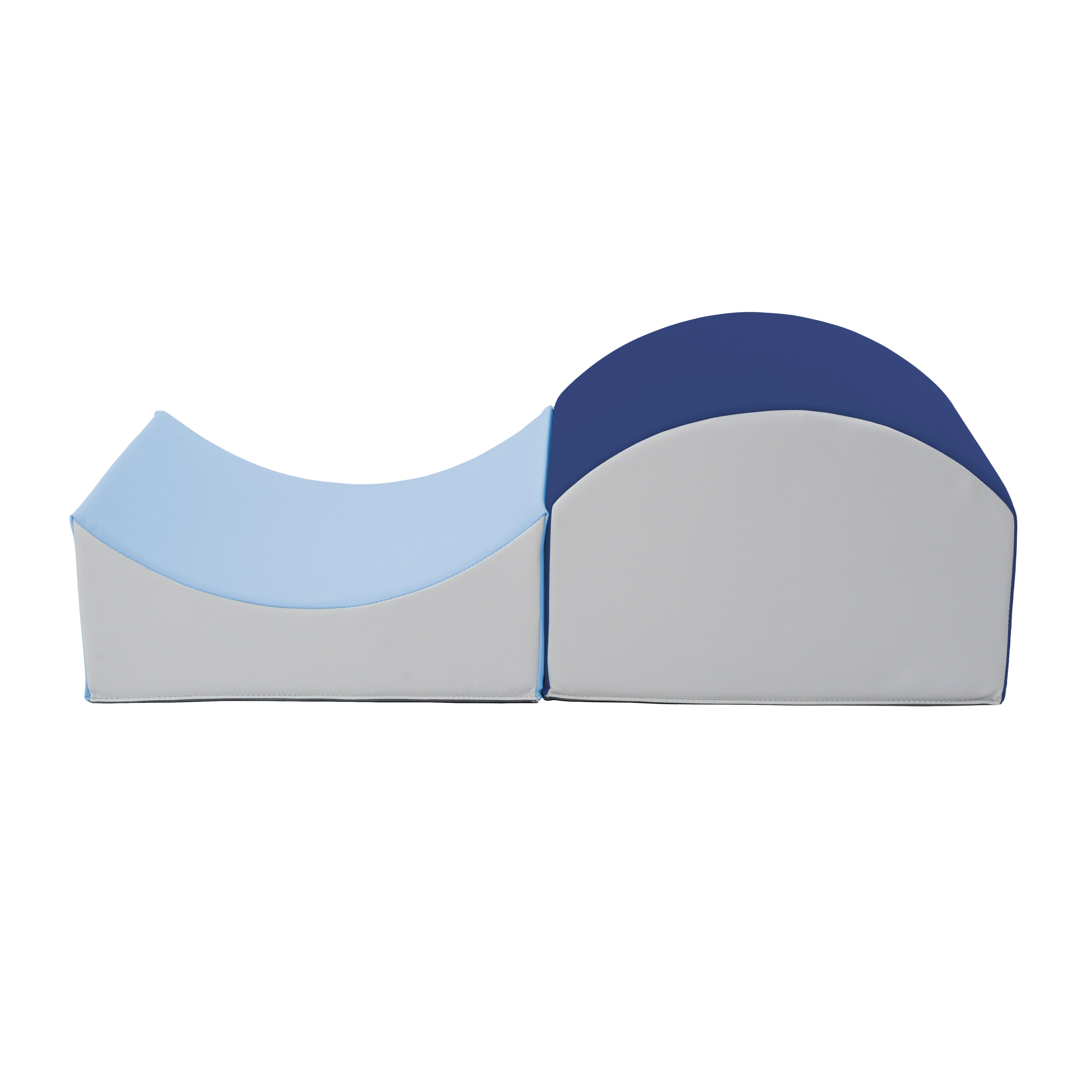 SoftScape Curvy In and Out Playtime Climber, 2-Piece - Navy/Powder Blue