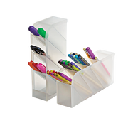 2PK Desk Organizer/Pen Holder w/4 Compartments