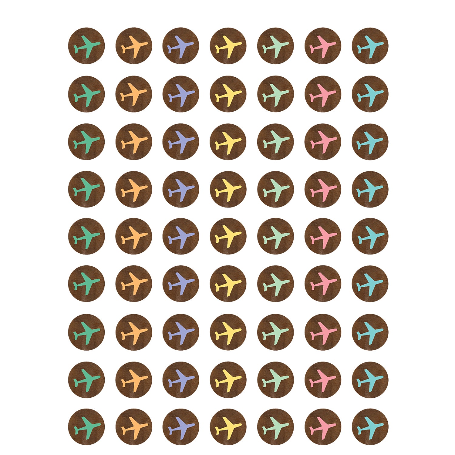 Travel the Map Airplanes Mini Stickers