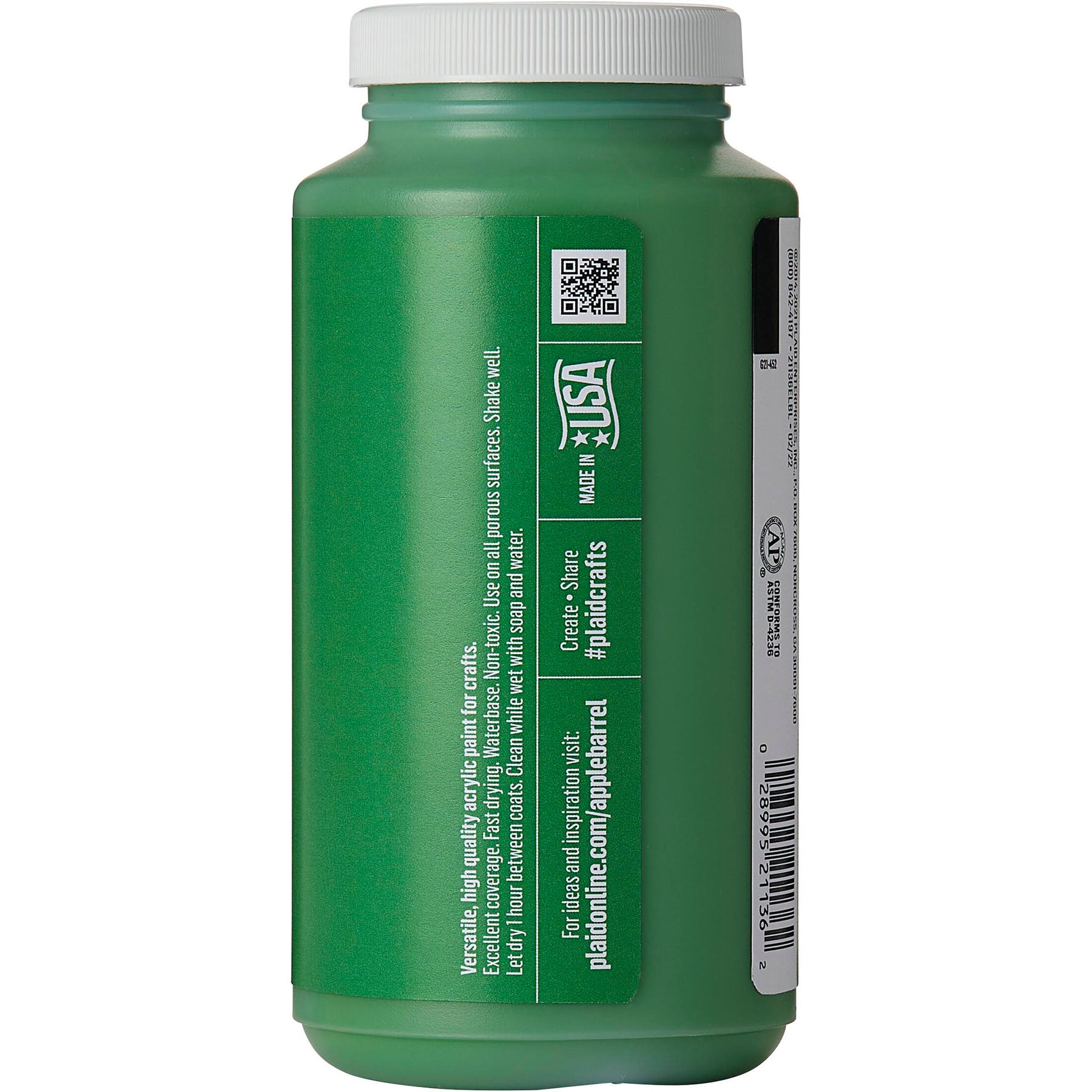 Acrylic Paint Matte, 16oz., Kelly Green