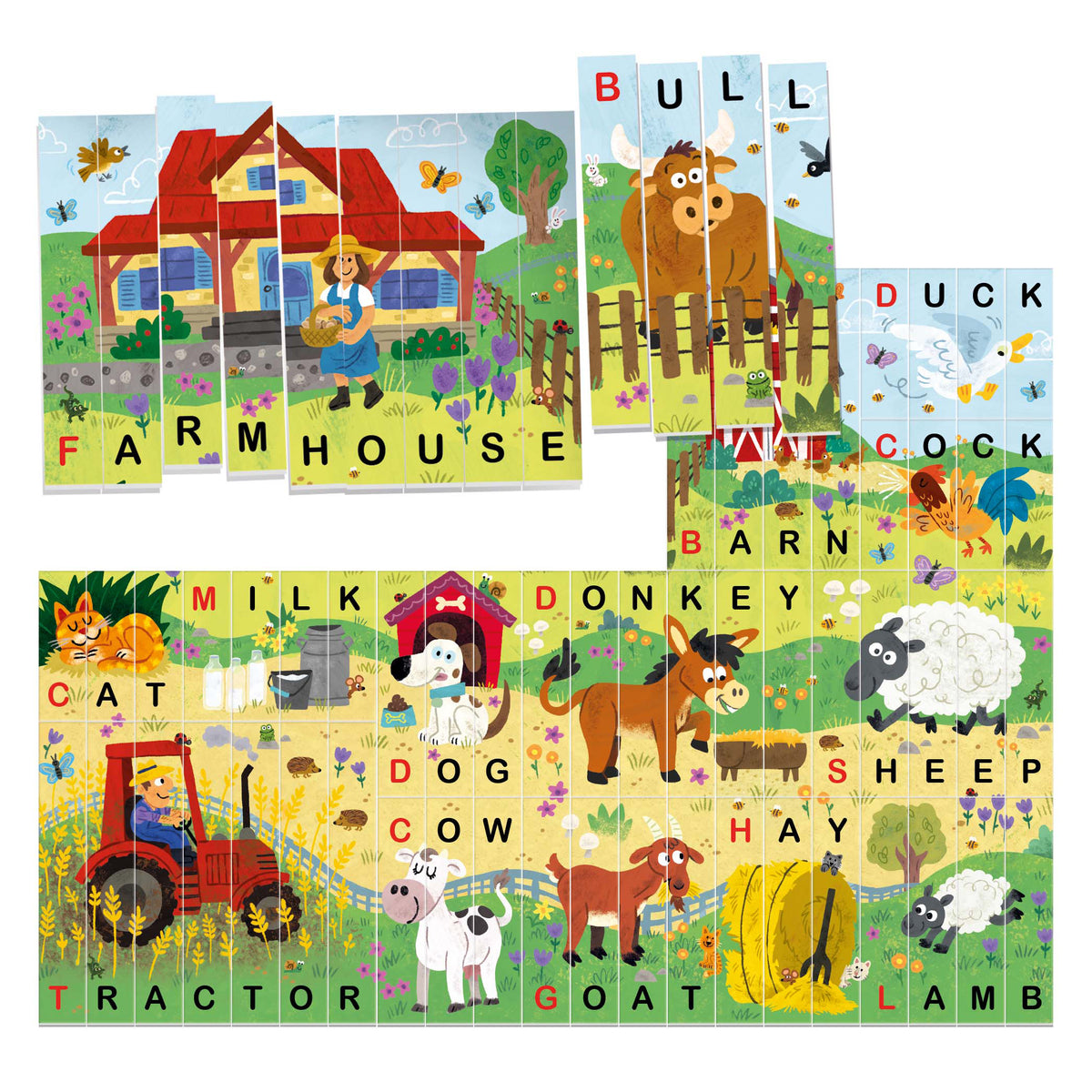 WORD MAKER PUZZLE THE FARM