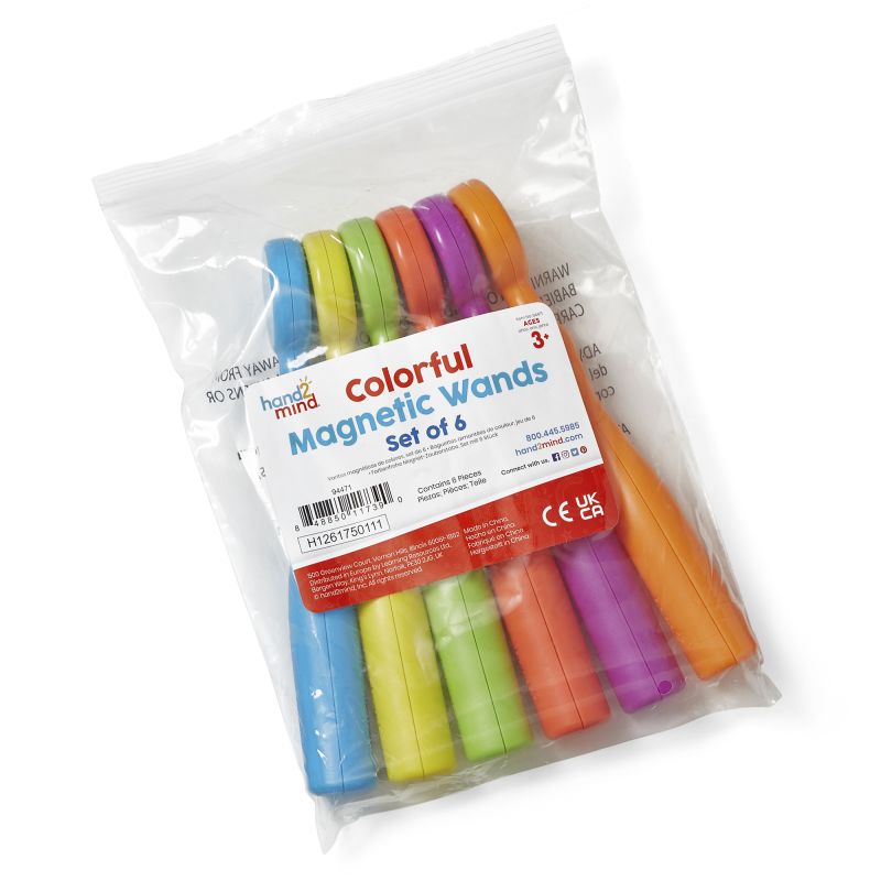 Magnetic Wands, Colorful Set/6