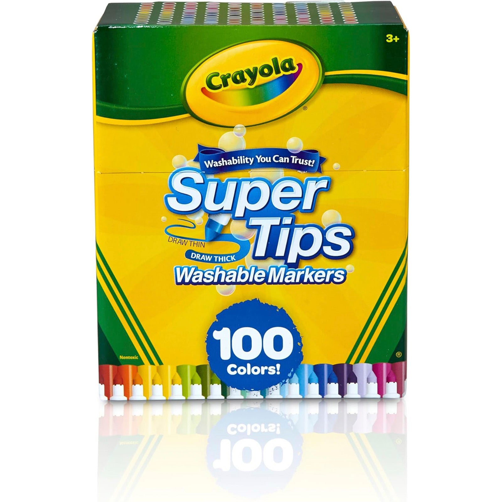 Washable Super Tips Markers, Pack of 100
