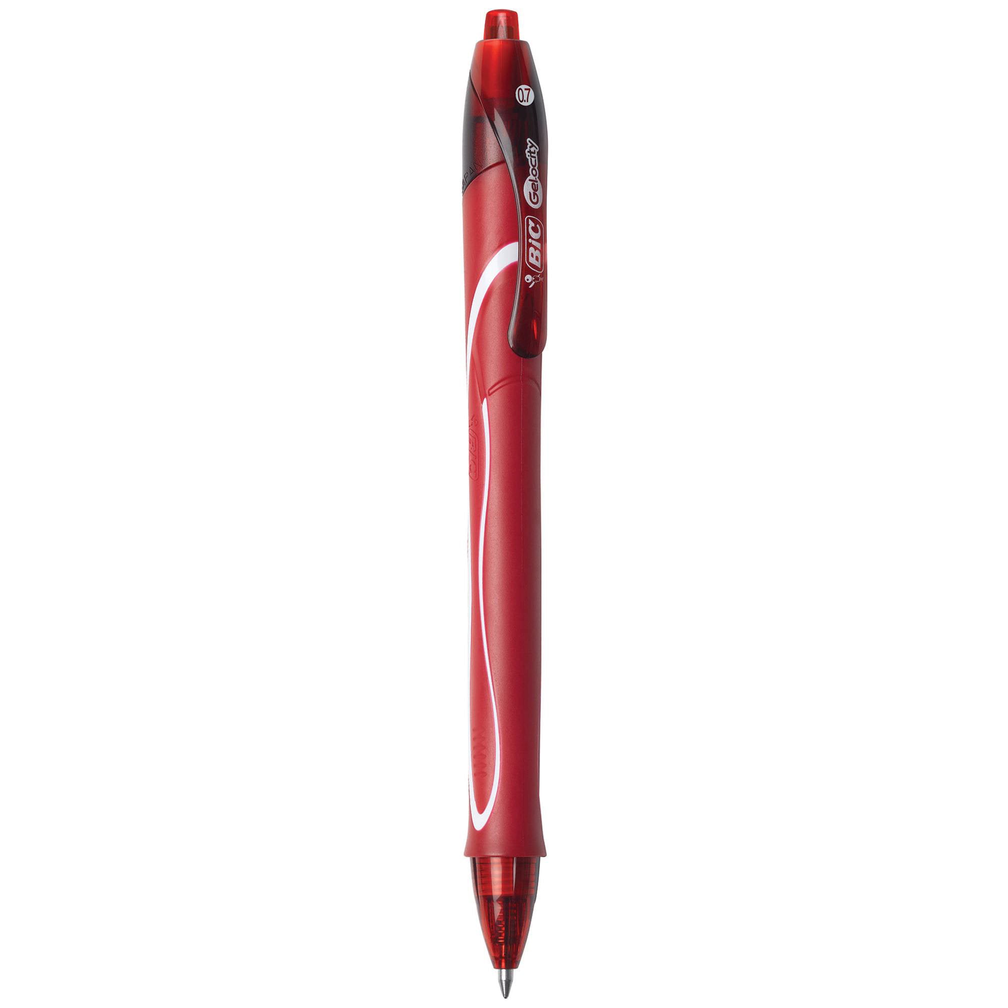 Gel-ocity® Quick Dry Retractable Gel Pens, Assorted Black, Blue and Red, Pack of 12
