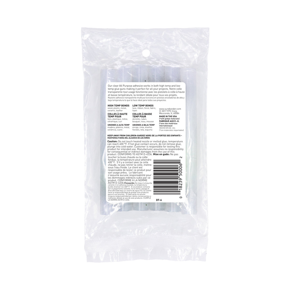(10 PK) ALL TMP STD GLU STIX 4IN6PK