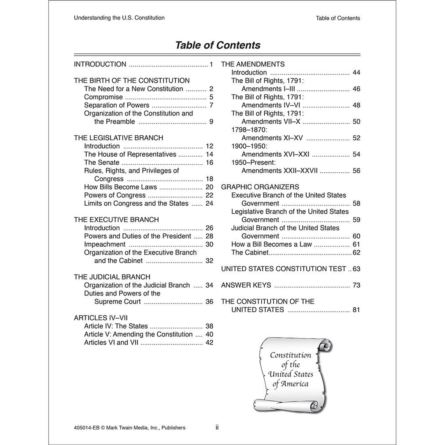 Understanding the U.S. Constitution, Grades 5-12