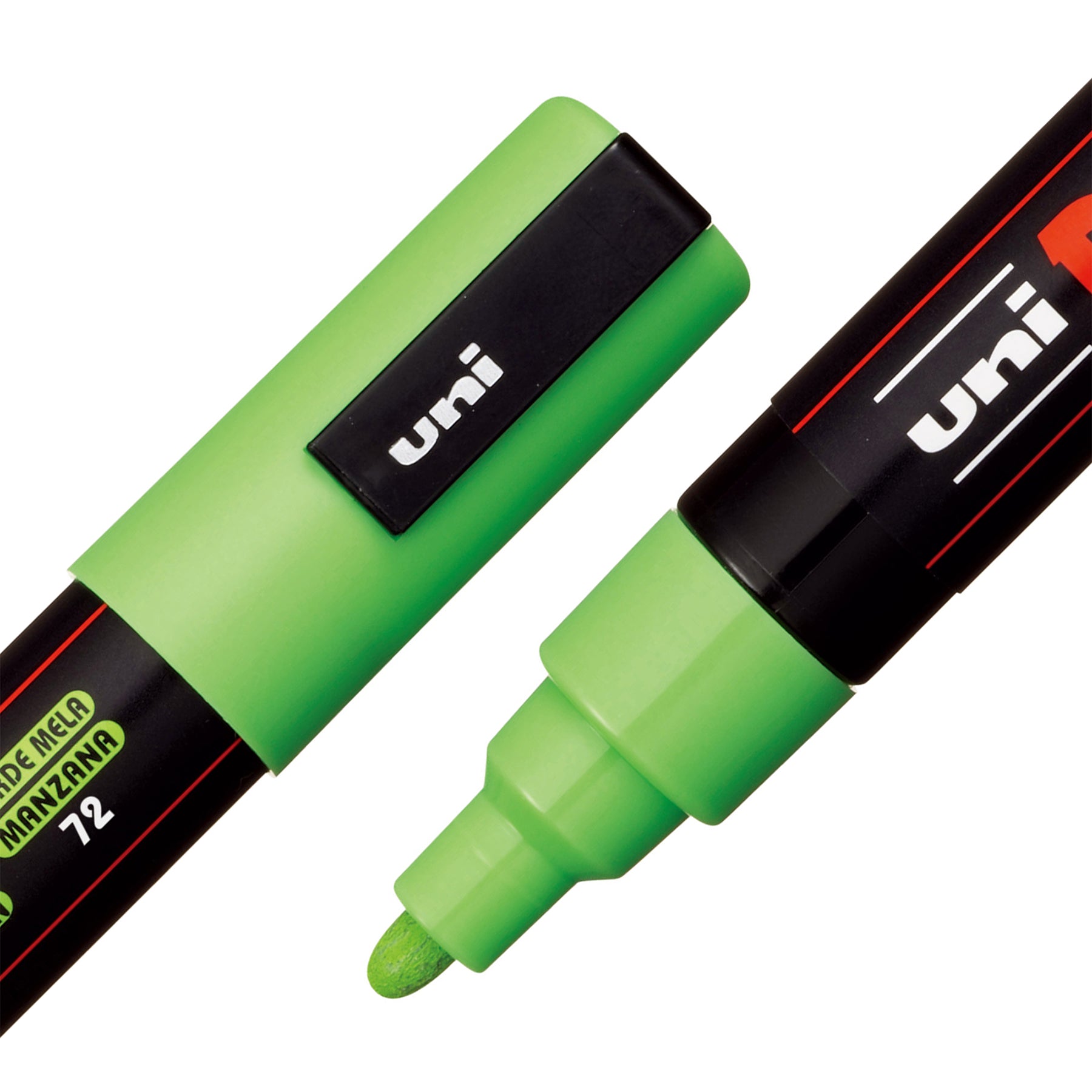 uni® POSCA PC-5M Water-Based Paint Markers, Reversible Medium Tip (1.8-2.5mm), Apple Green