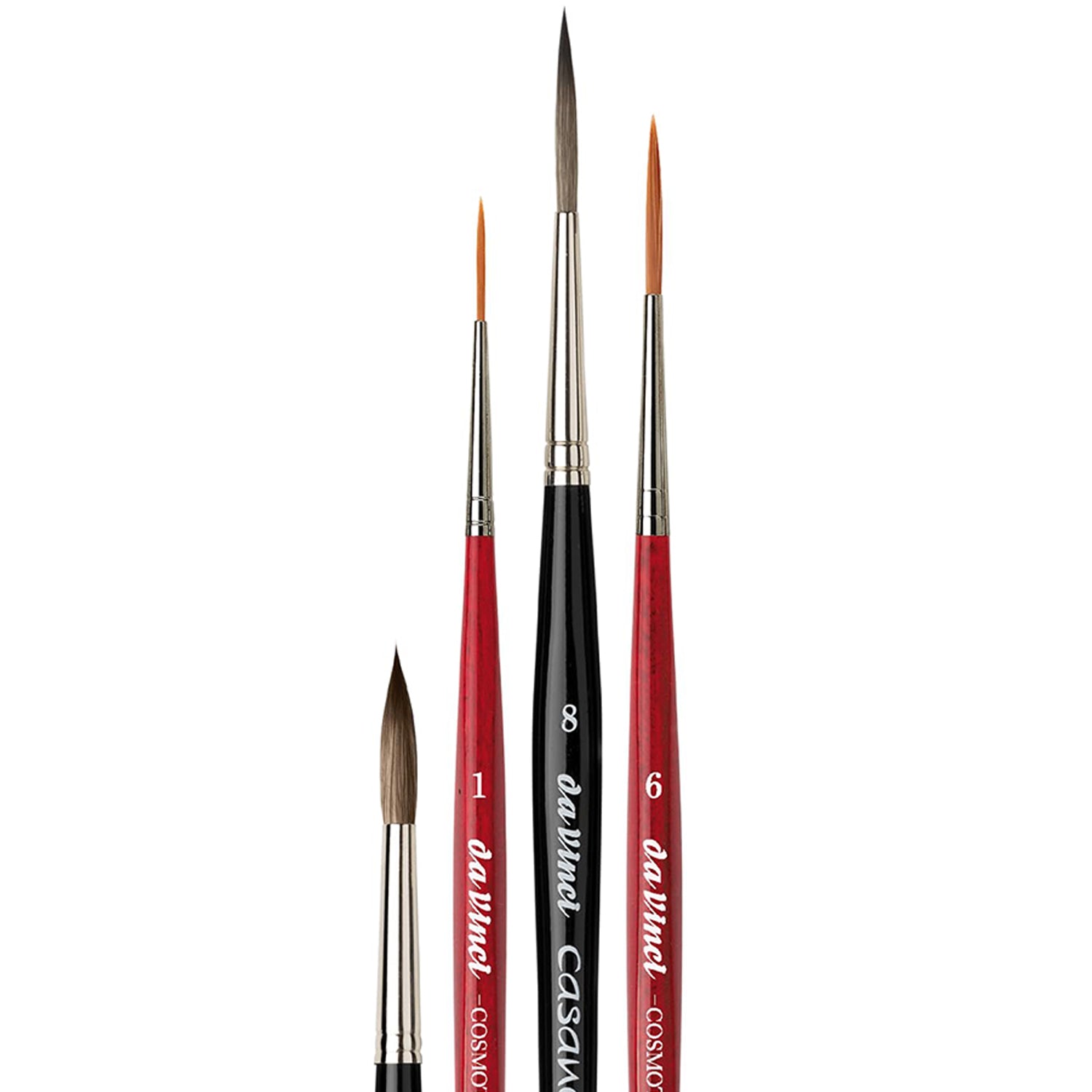 Artist Signature Collection by May & Berry Design Studio (Urban Watercolor Journey), Rigger Brushes, Assorted, 4 Brush Set