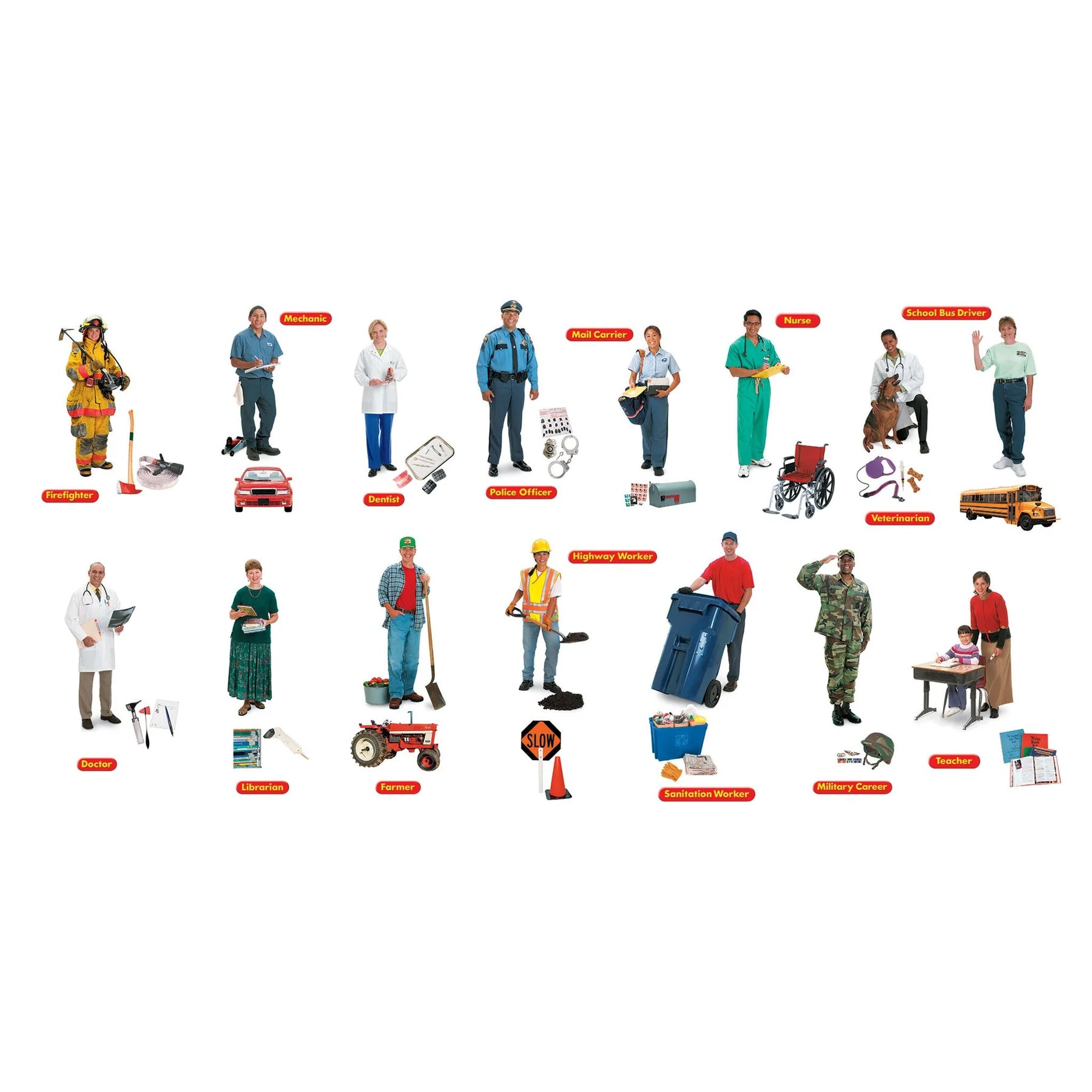 Community Helpers Bulletin Board Set