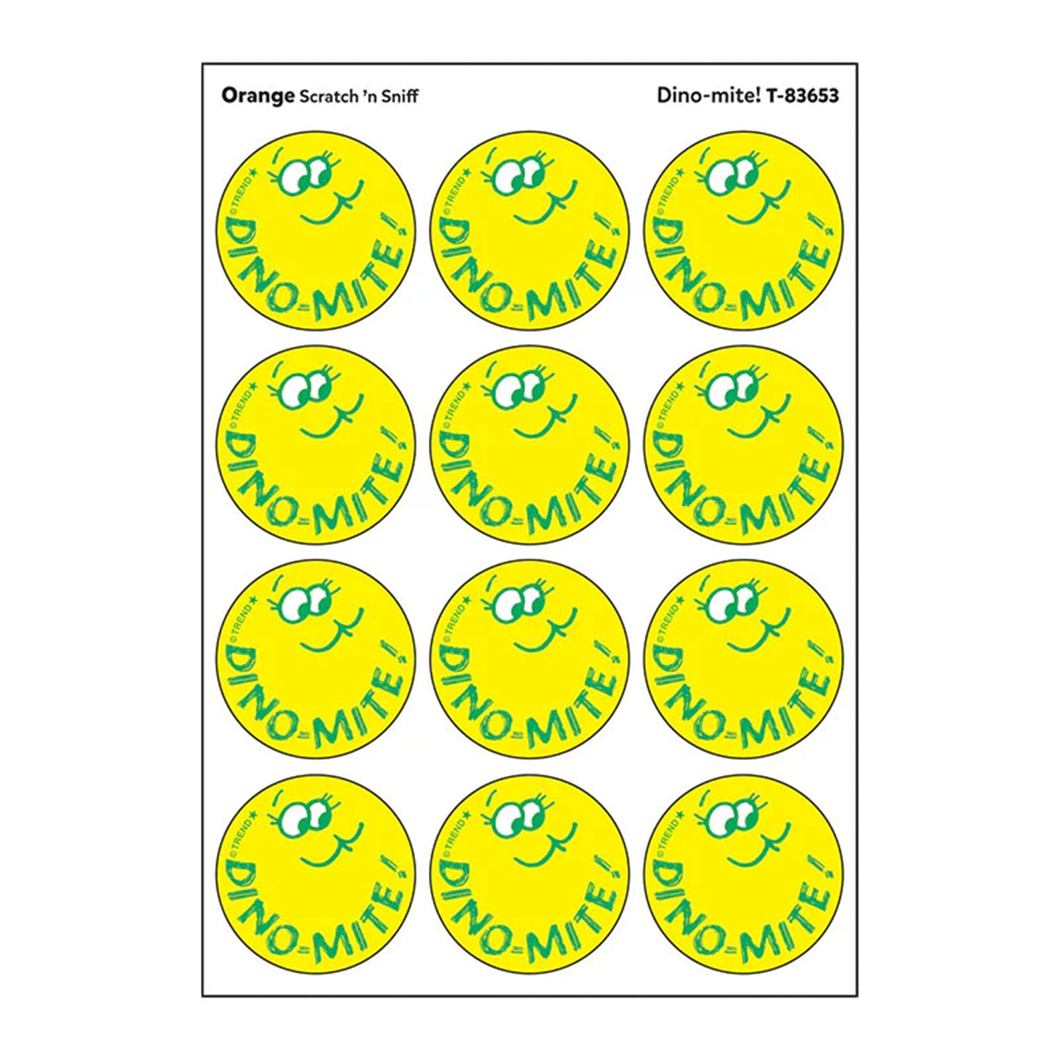 Dino-mite!/ Orange Scent Stickers, 24 ct.