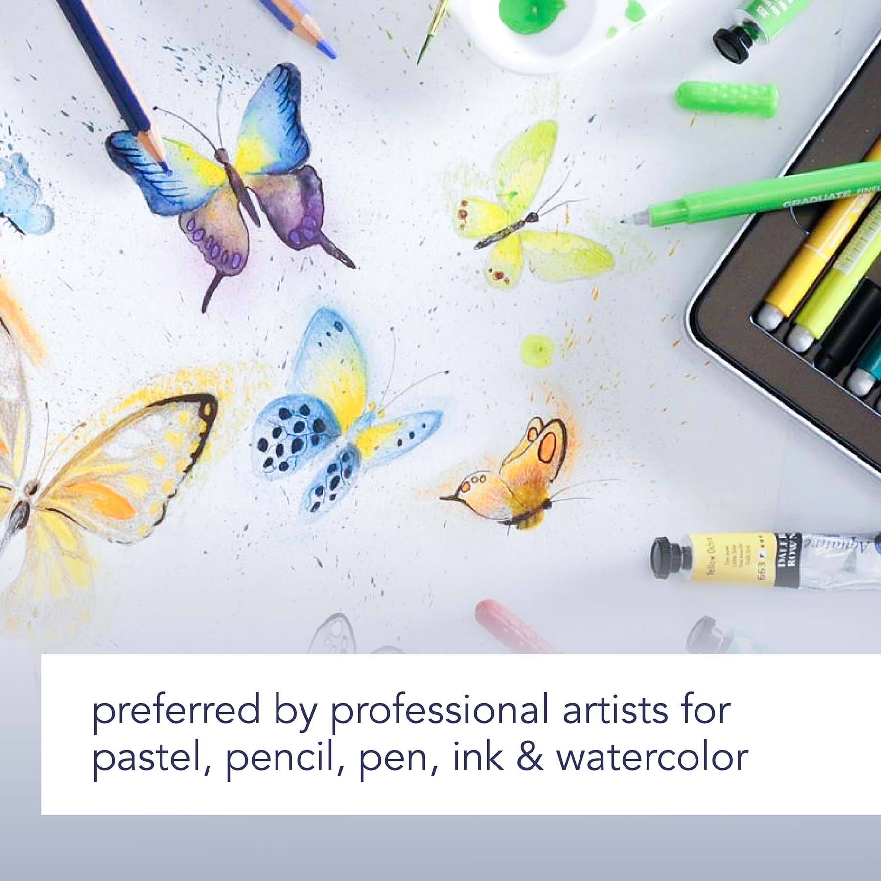 Artist Series Mixed Media Pad, Side Wire Binding, 30 Sheet, 9x12 inch, 1 Count