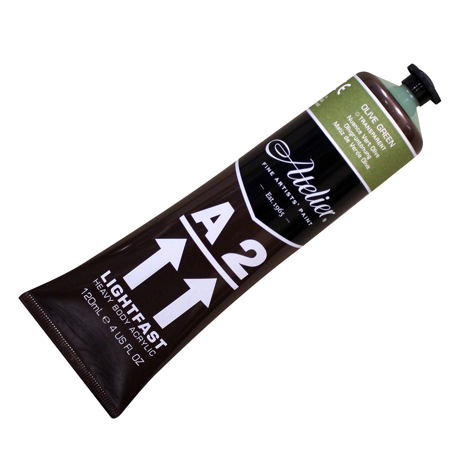 A2 Heavy Body Lightfast Artist Acrylic, 4 oz., Olive Green Hue