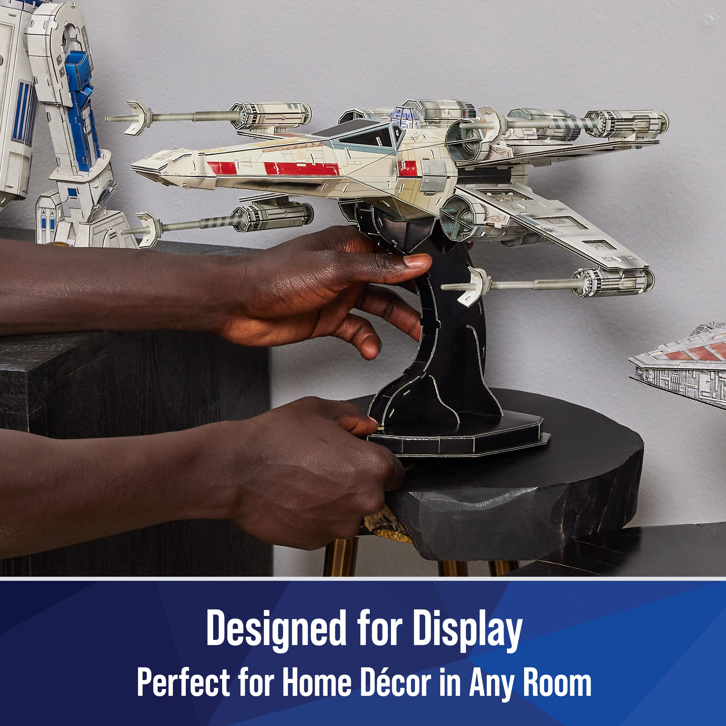 4D Build, Star Wars T-65 X-Wing Starfighter 3D Model Kit, Star Wars Collectible, Adult Puzzle, for Ages 12 & Up