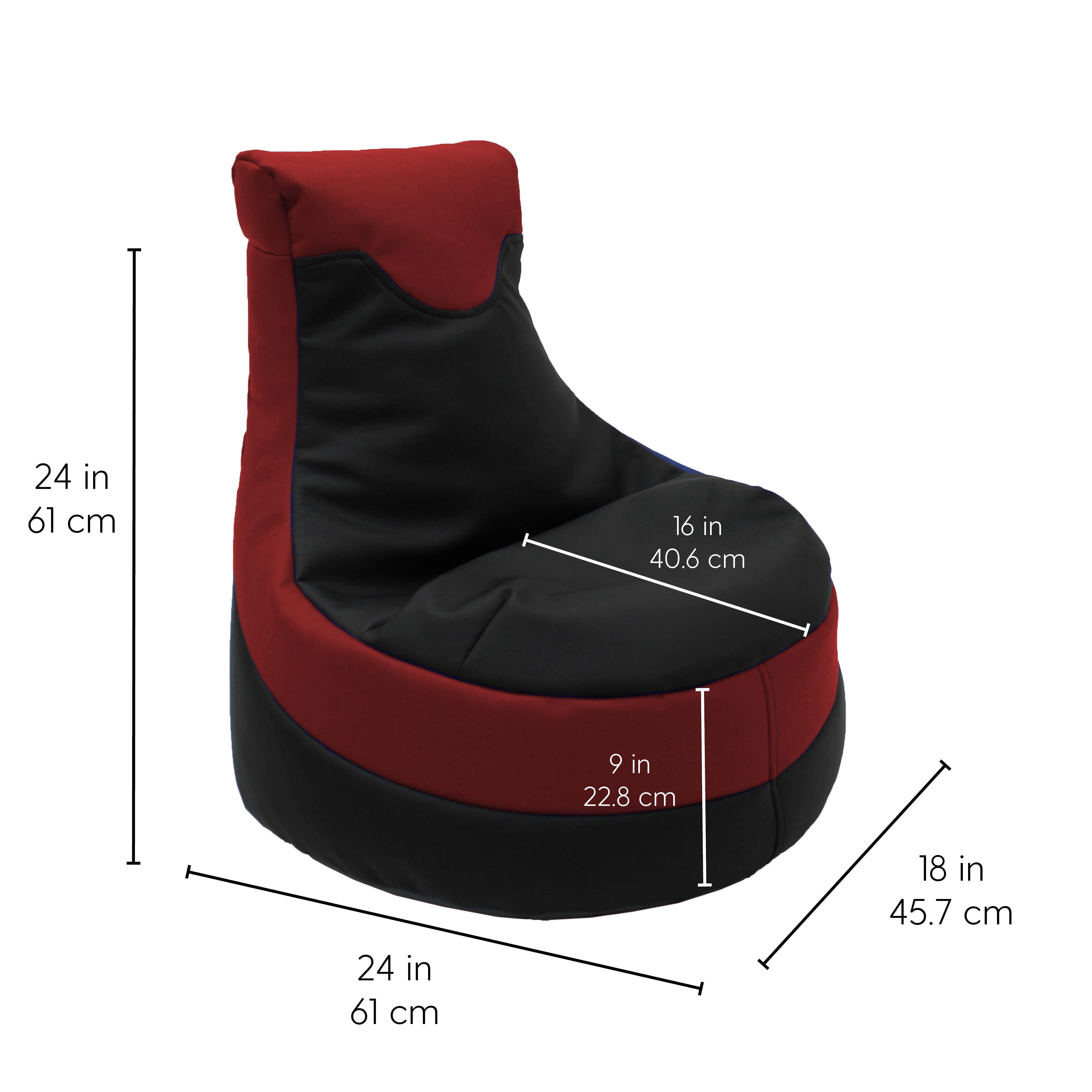 SoftScape Little Gamer Bean Bag - Black/Red