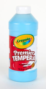 Crayola Neon Tempera Paint, Light Blue Kids Paint, 16 Ounce Squeeze Bottle