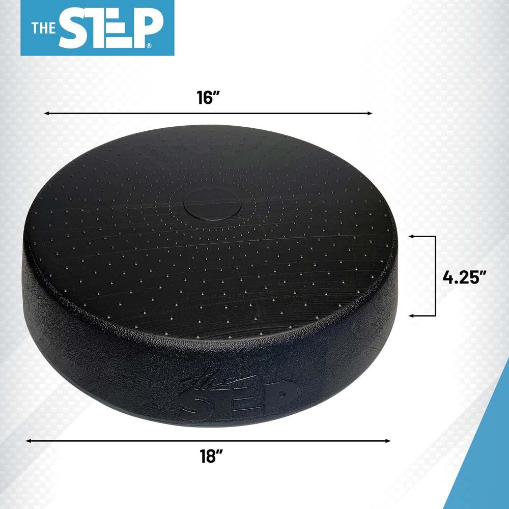 Round Aerobic Step - Black