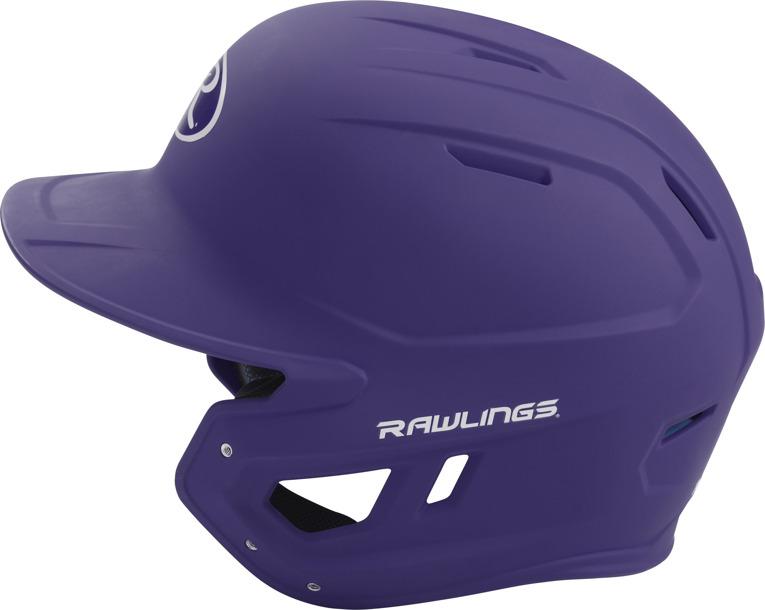 Rawlings Mach Matte Senior Baseball Helmet - Purple