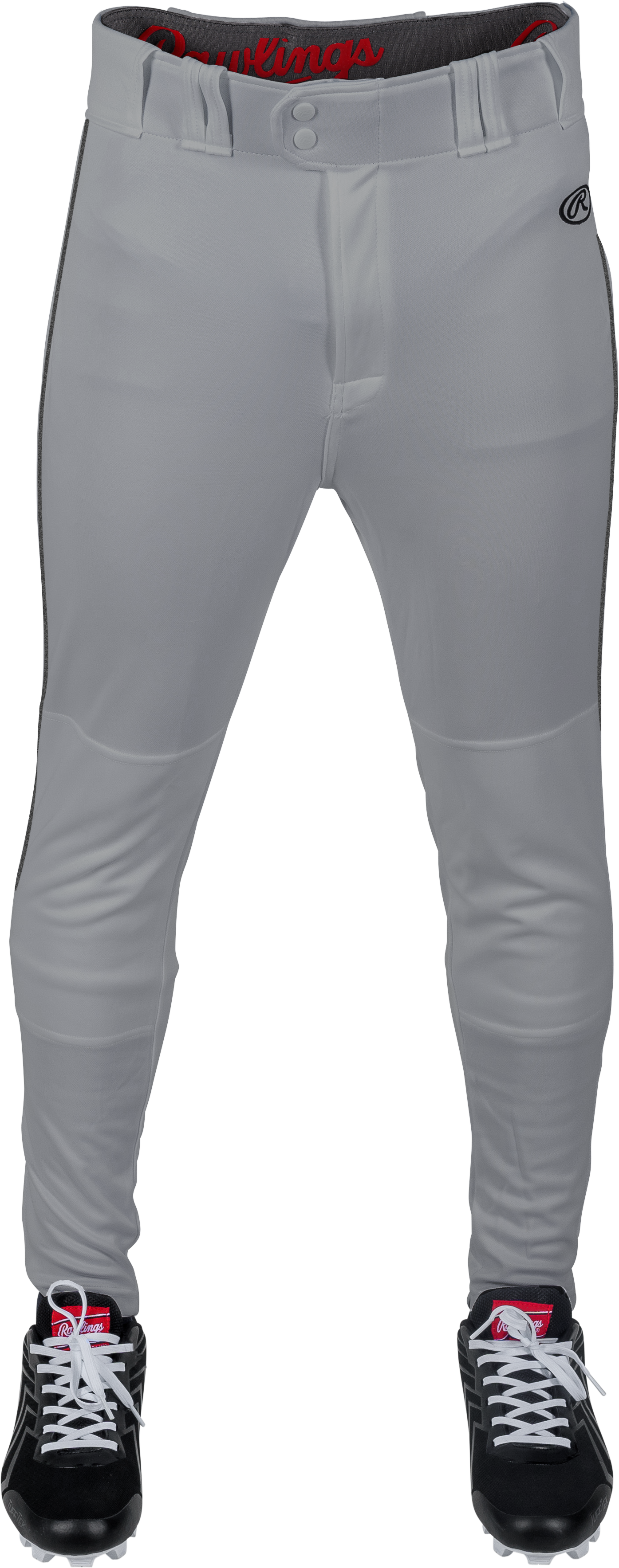 Rawlings Adult Launch Piped Pro Taper Fit Pant  - Large - Blue Gray/Black