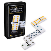 Spin Master Games, Cardinal Classics, Double Six Dominoes Set in Storage Tin, for Families and Kids Ages 8 and up