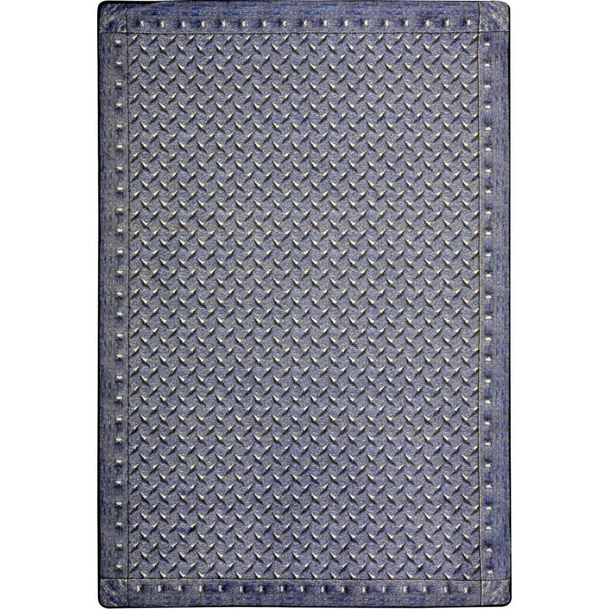 Diamond Plate 5'4" x 7'8" area rug in color Lead