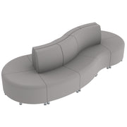 Pro Series Connect Curved Wave Seating, 10-Piece Set - Gray