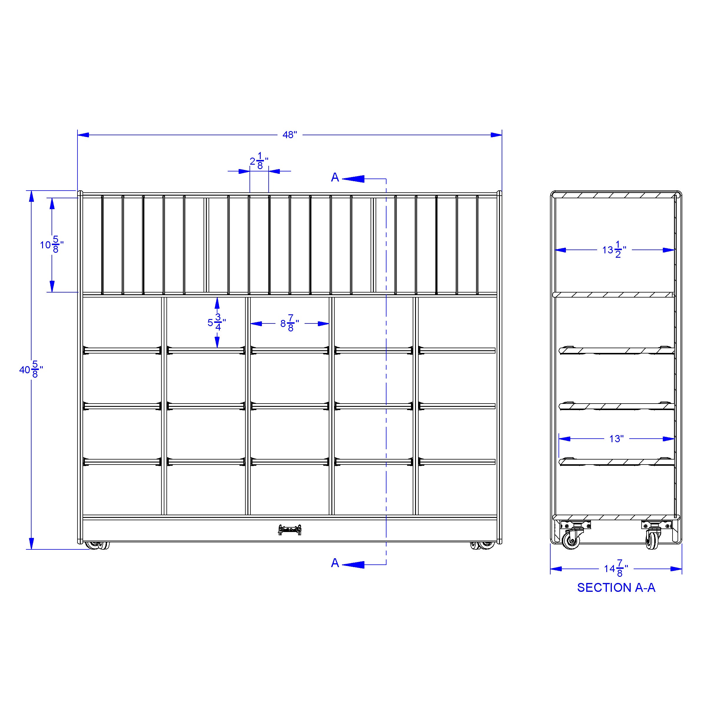 Jonti-Craft® Classroom Organizer - without Cubbie-Trays