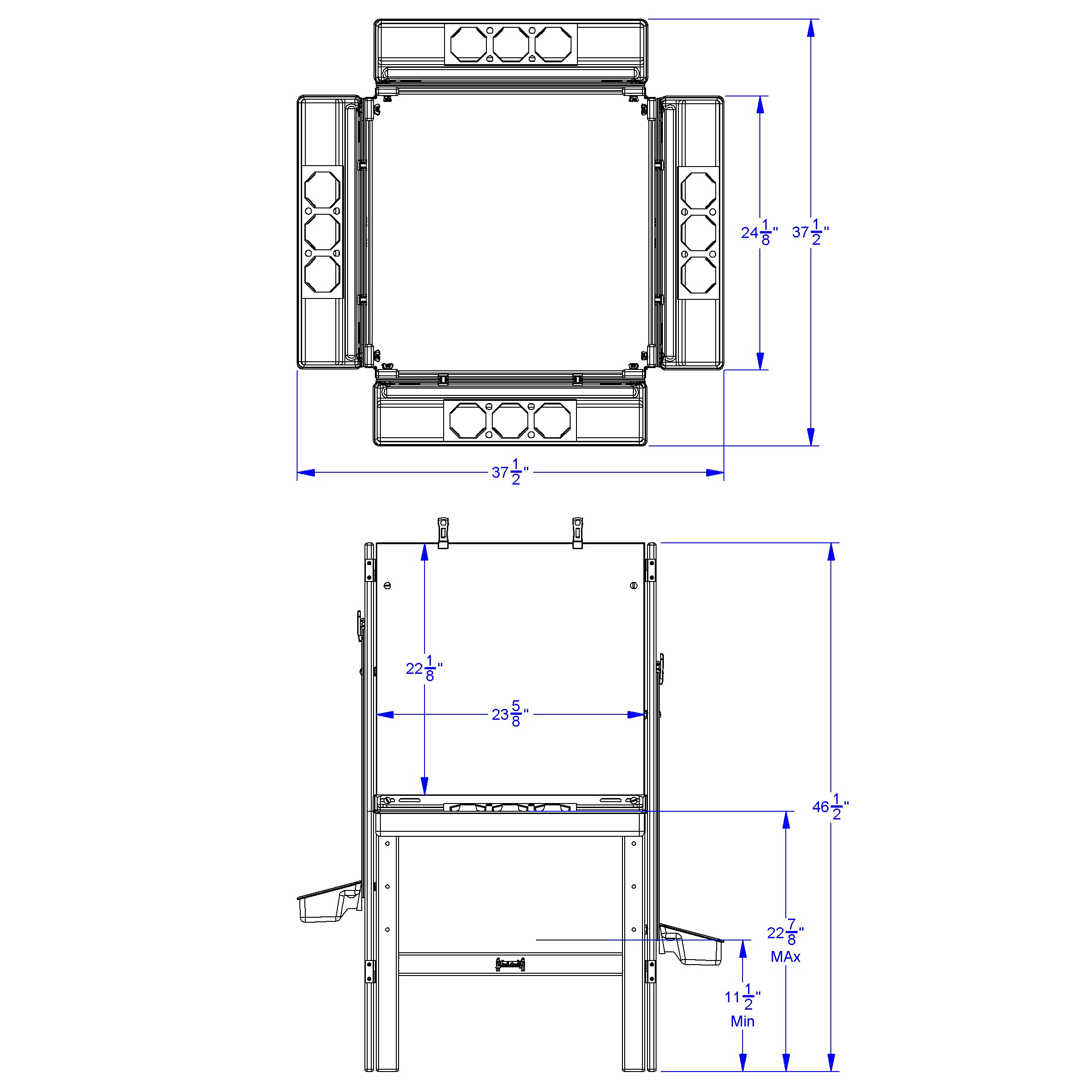 Jonti-Craft® 4 Way Adjustable Easel