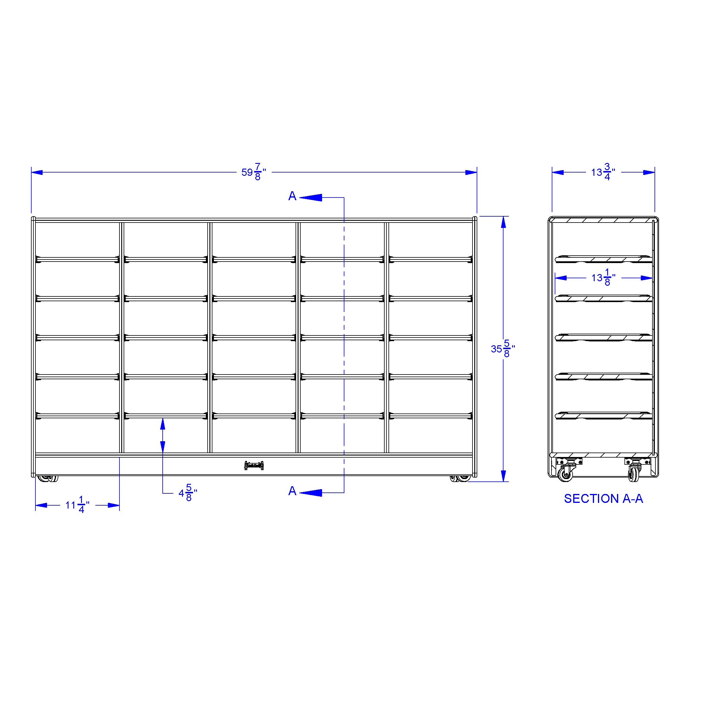 Jonti-Craft® 30 Paper-Tray Mobile Storage - without Paper-Trays