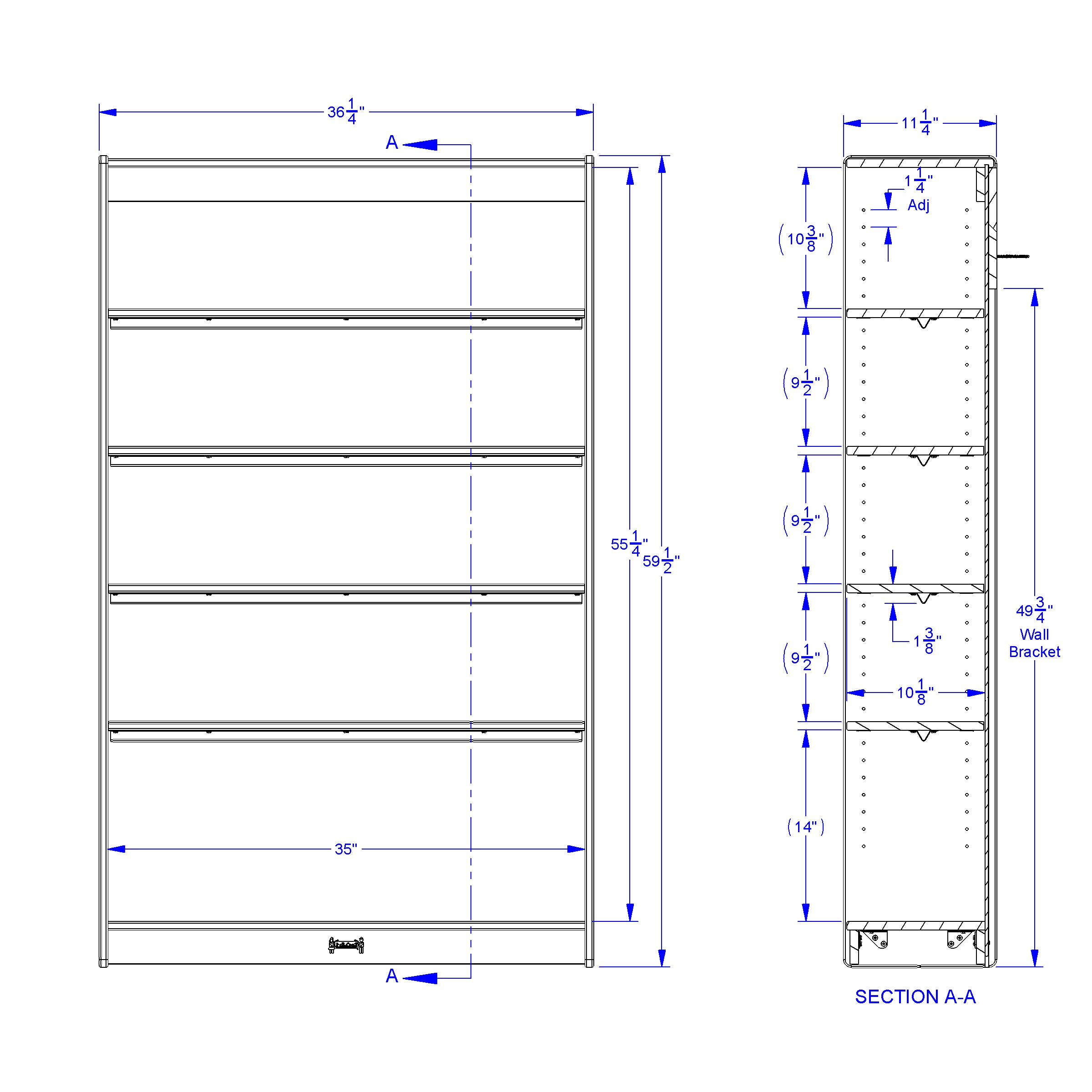 Rainbow Accents® Tall Bookcase - Purple