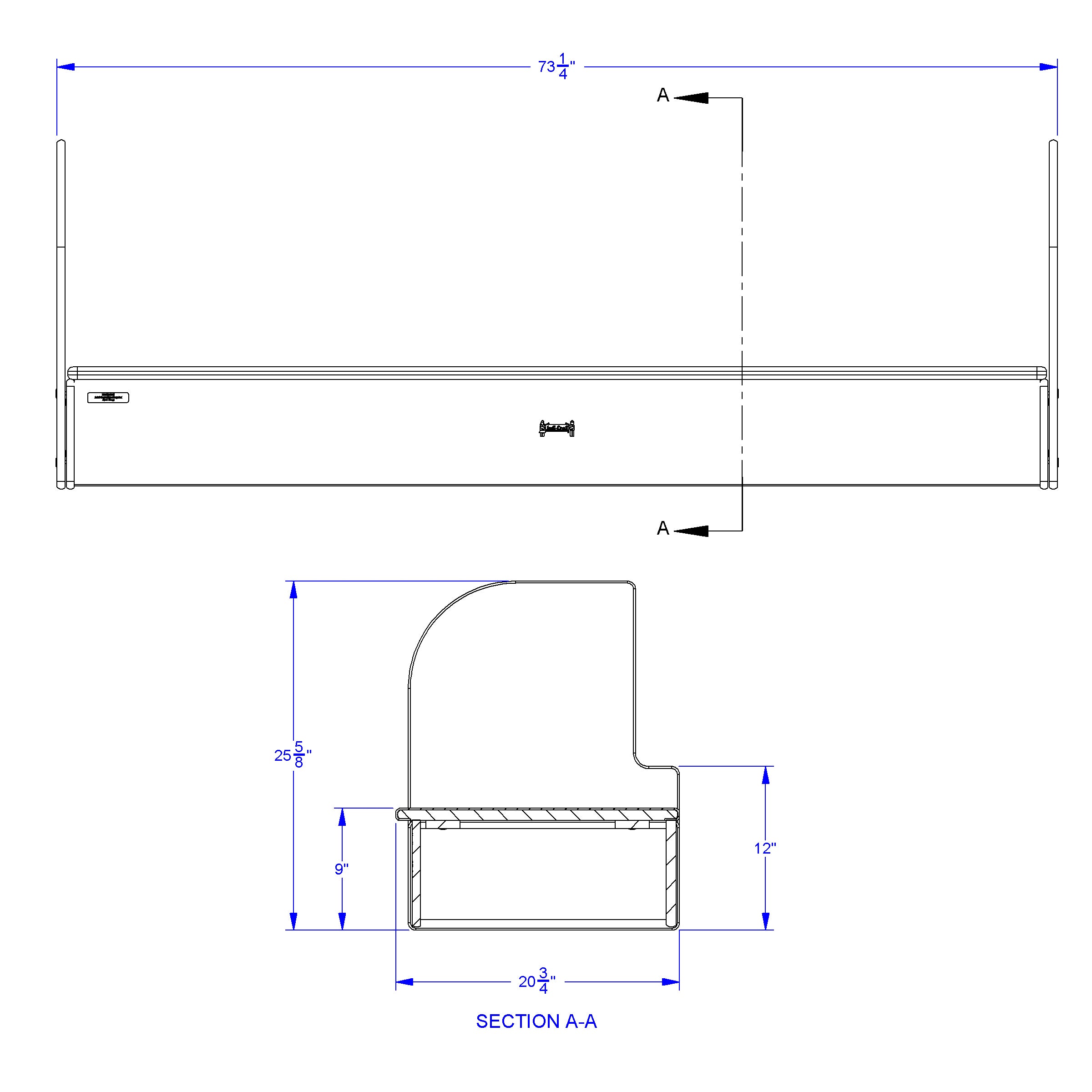 Jonti-Craft® iRise® Standard IWB Step - 72", 9" Ht