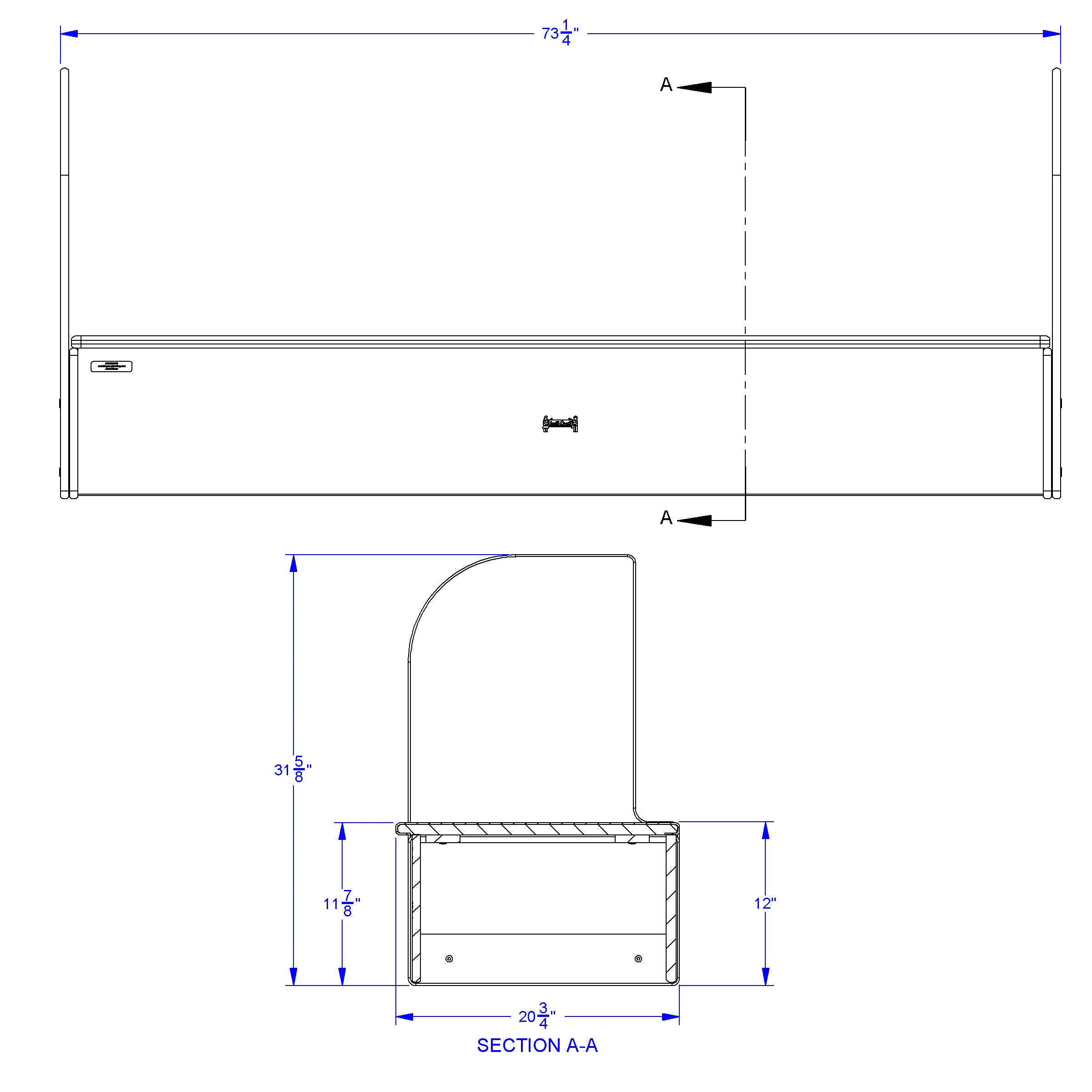 Jonti-Craft® iRise® Standard IWB Step - 72", 12" Ht