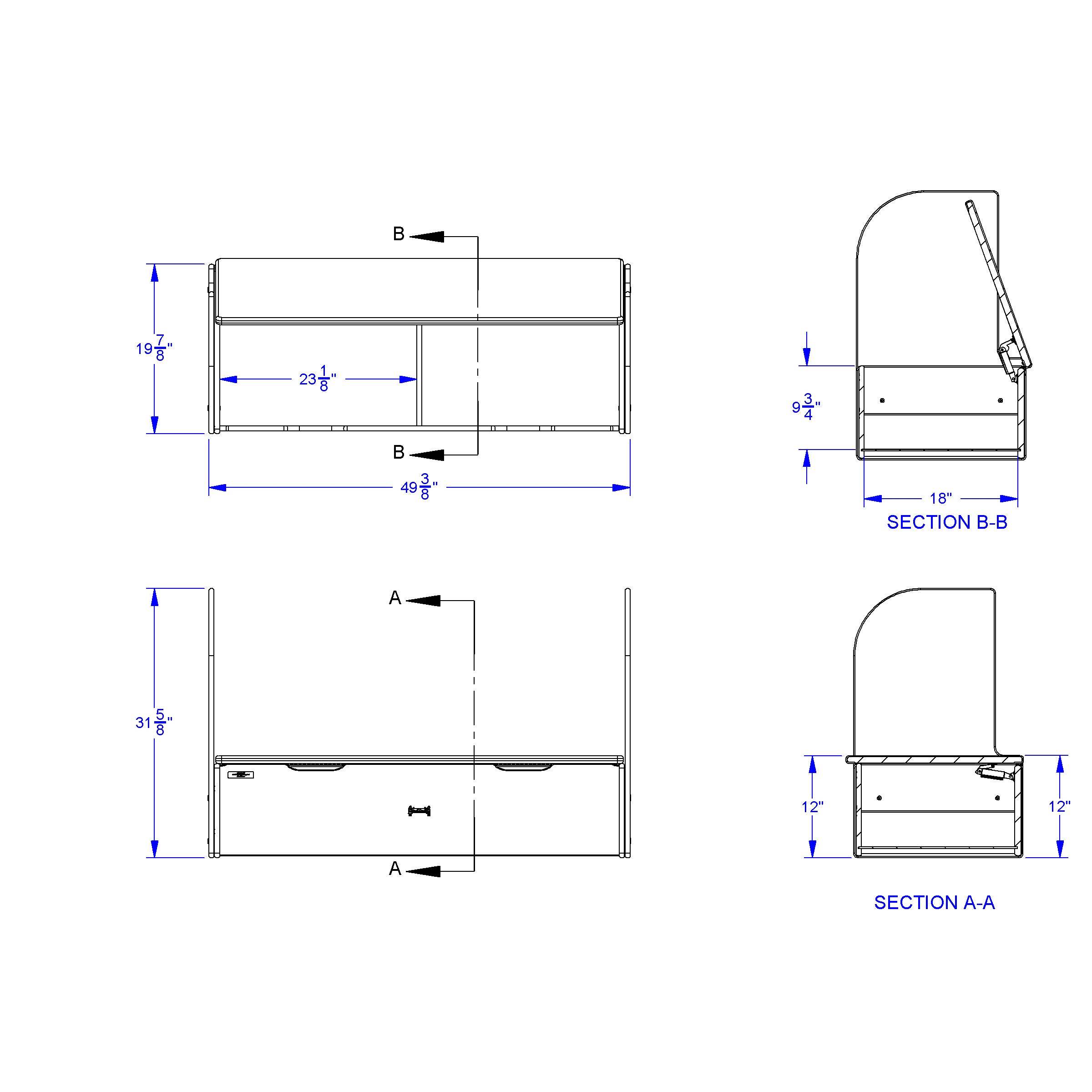 Jonti-Craft® iRise® Deluxe IWB Step - 48", 12" Ht