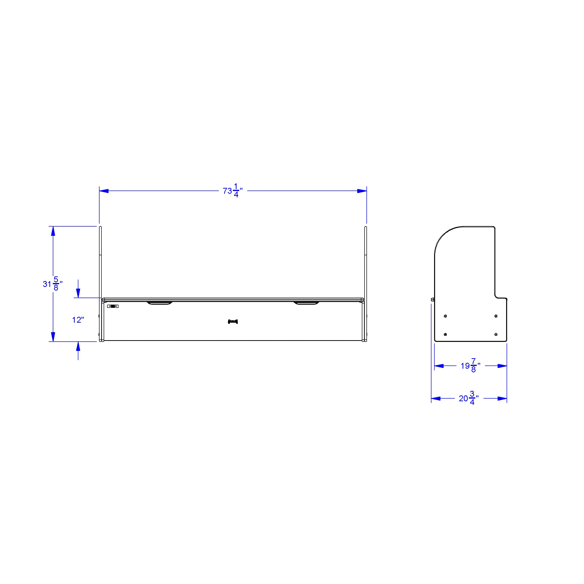 Jonti-Craft® iRise® Deluxe IWB Step - 72", 12" Ht
