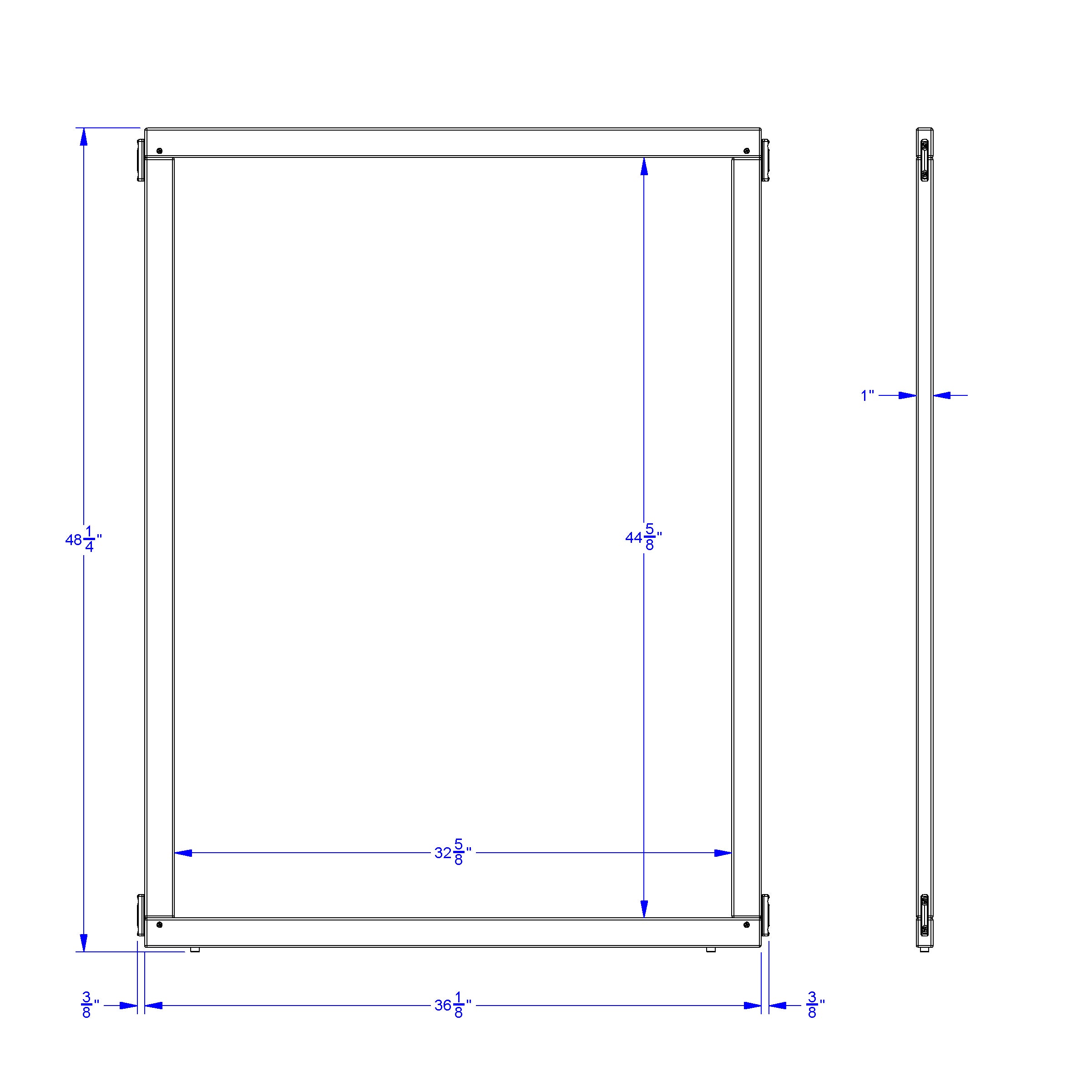 KYDZ Suite® Panel - S-height - 36" Wide - Plywood