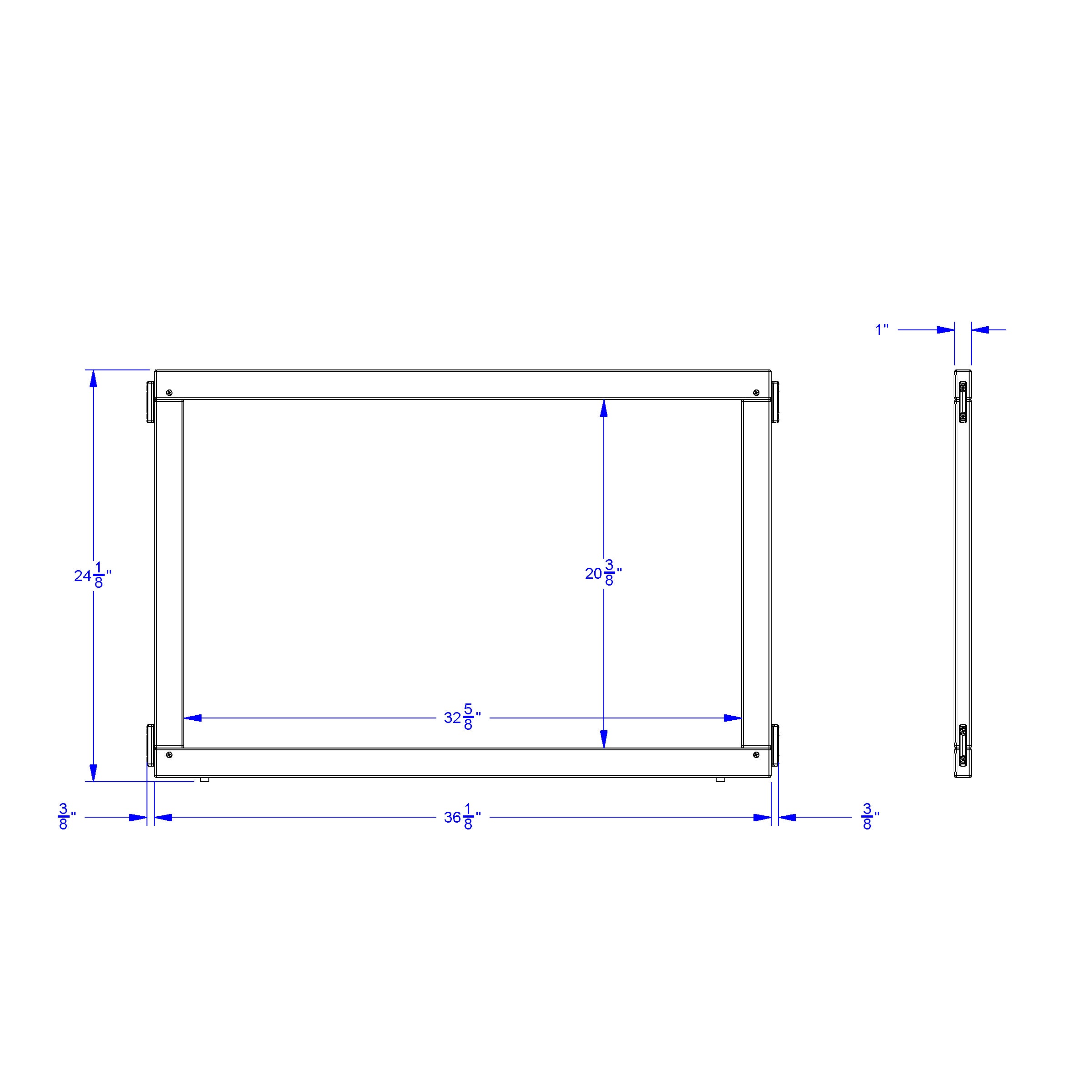 KYDZ Suite® Panel - T-height - 36" Wide - See-Thru