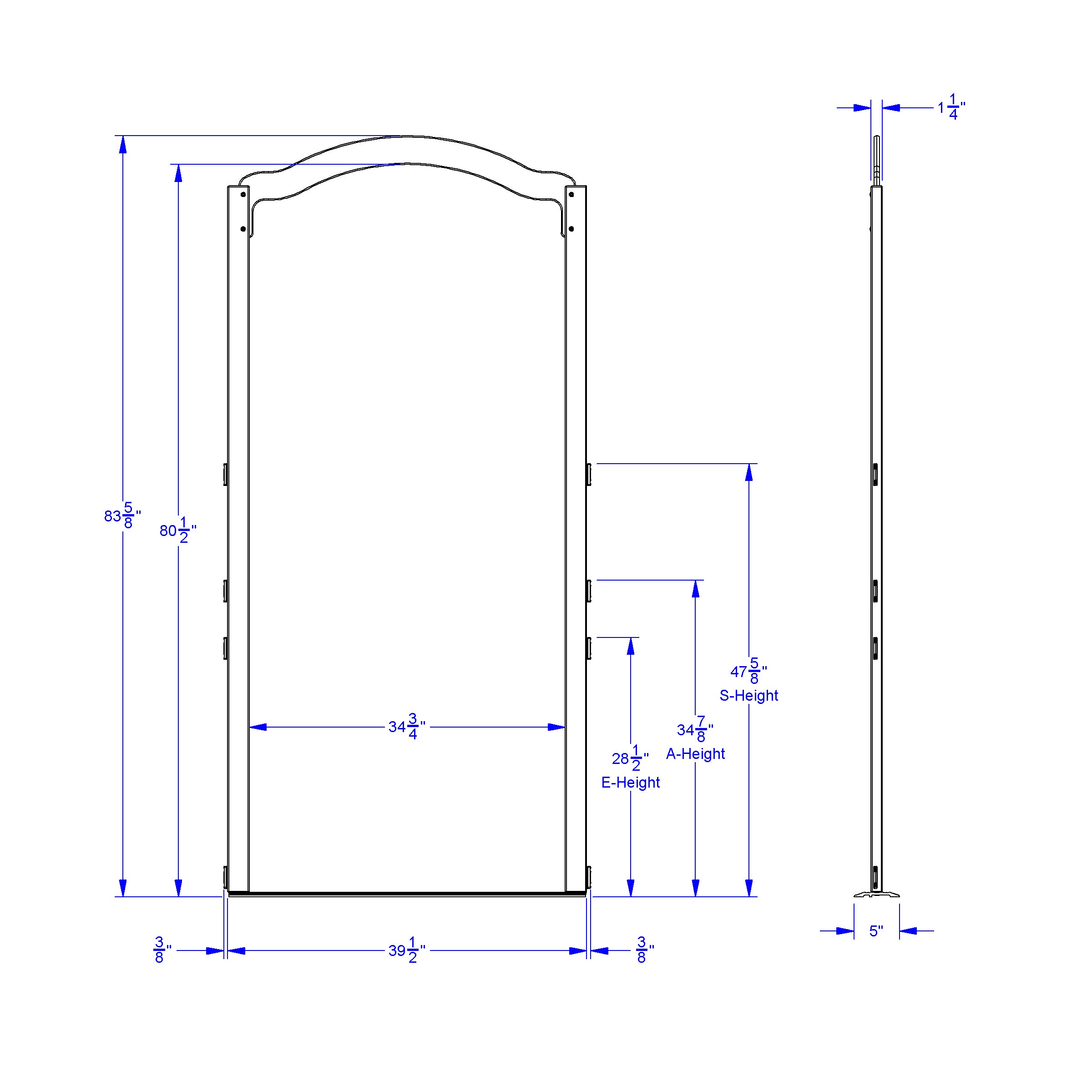KYDZ Suite® Welcome Arch - Tall - 84" High - A or E-height