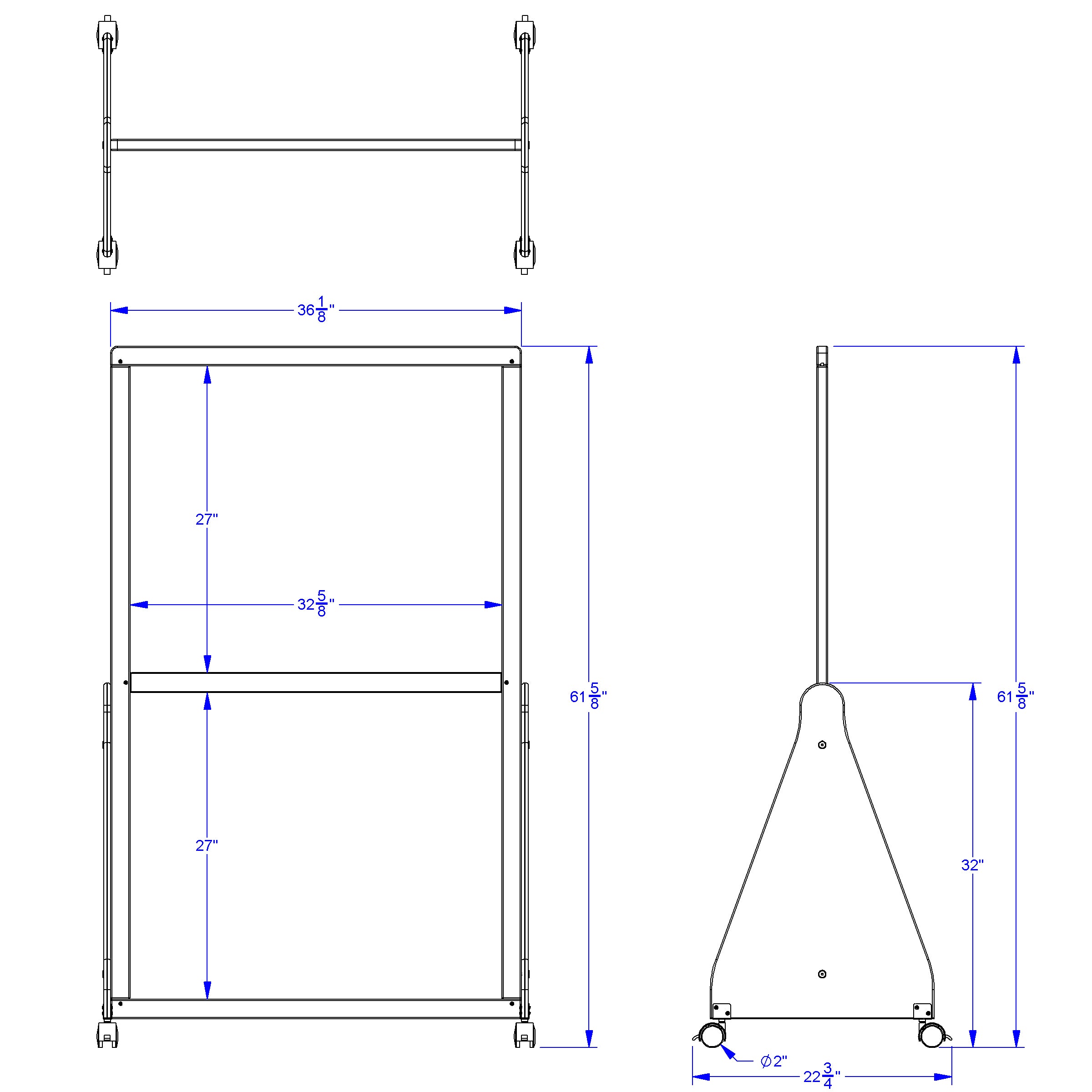 Jonti-Craft® See-Thru Small Mobile Space Divider
