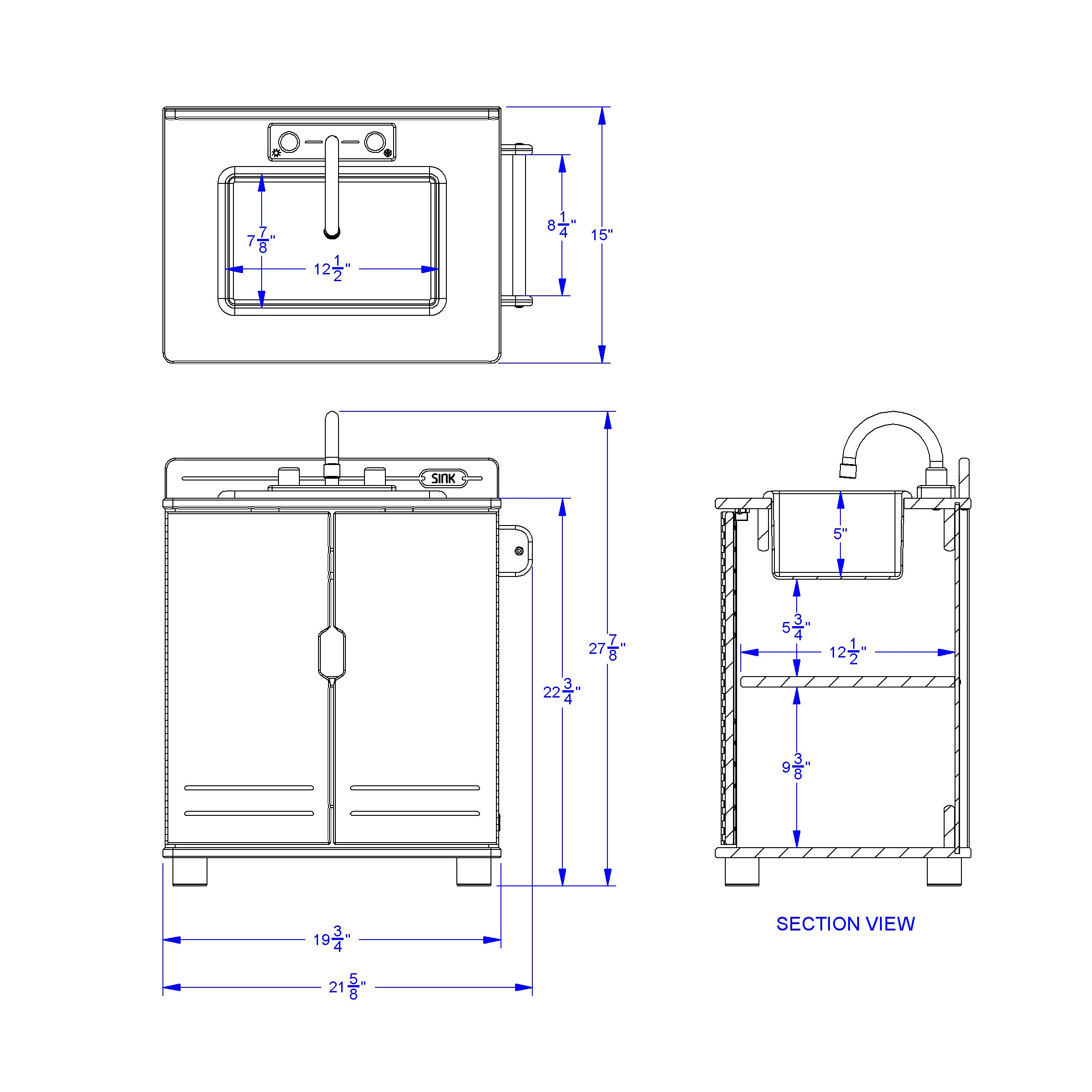 TrueModern® Play Kitchen Sink