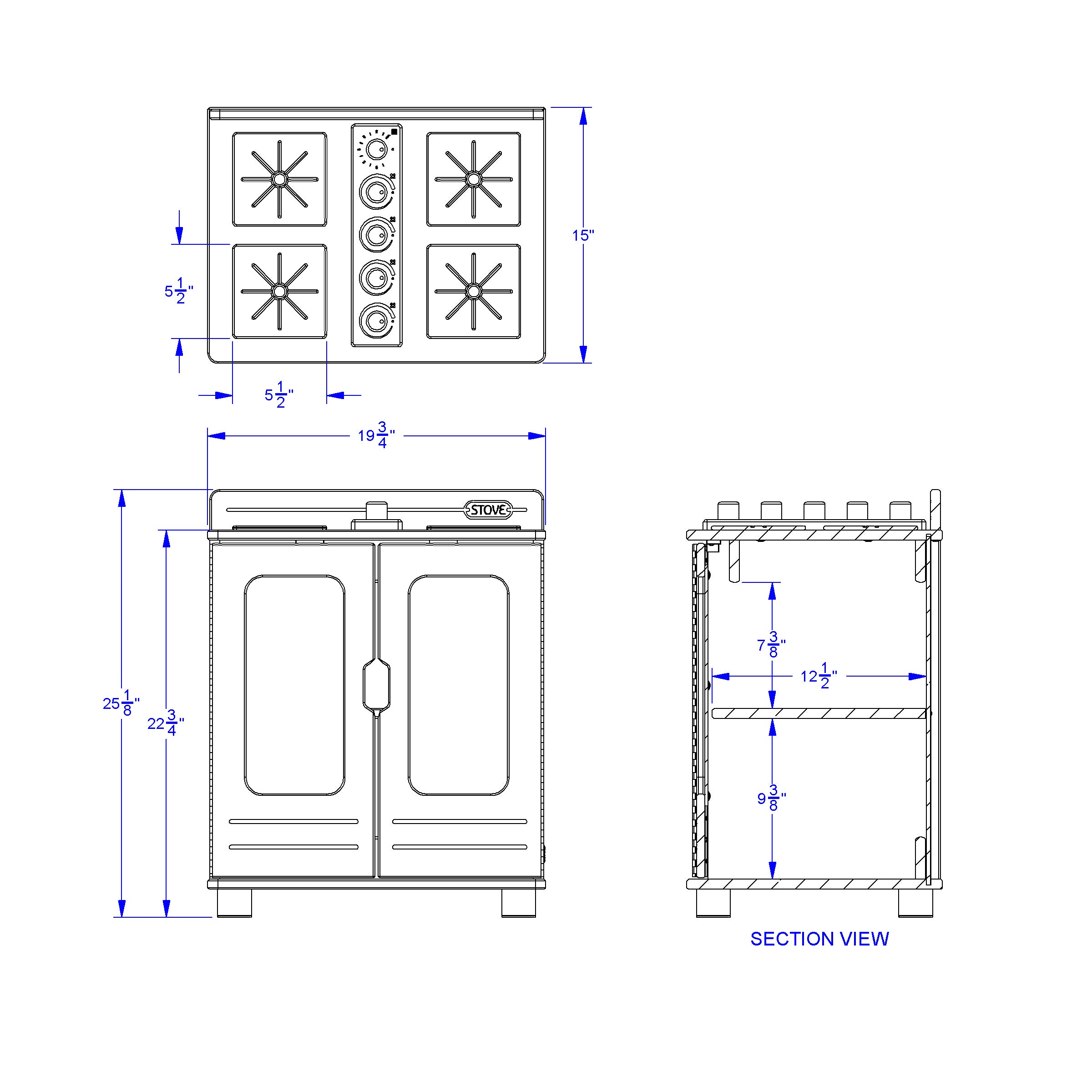 TrueModern® Play Kitchen Stove