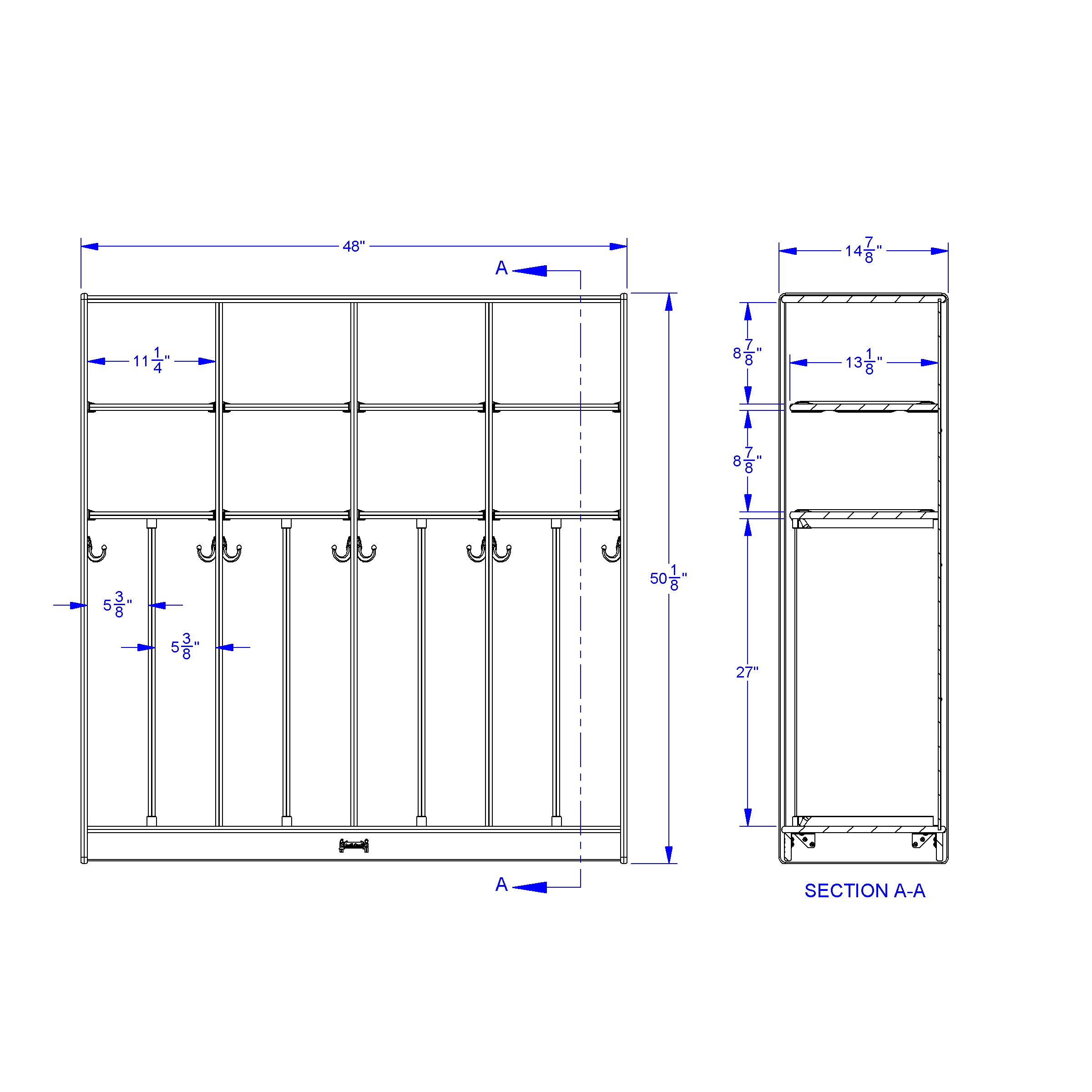 Jonti-Craft® Neat-n-Trim Standard Lockers