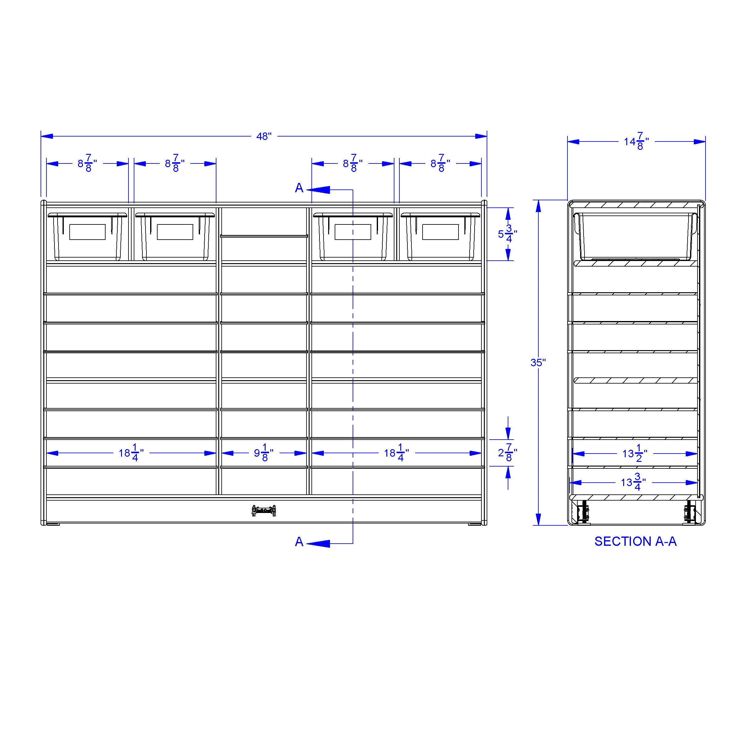 Jonti-Craft® Mobile Paper Center