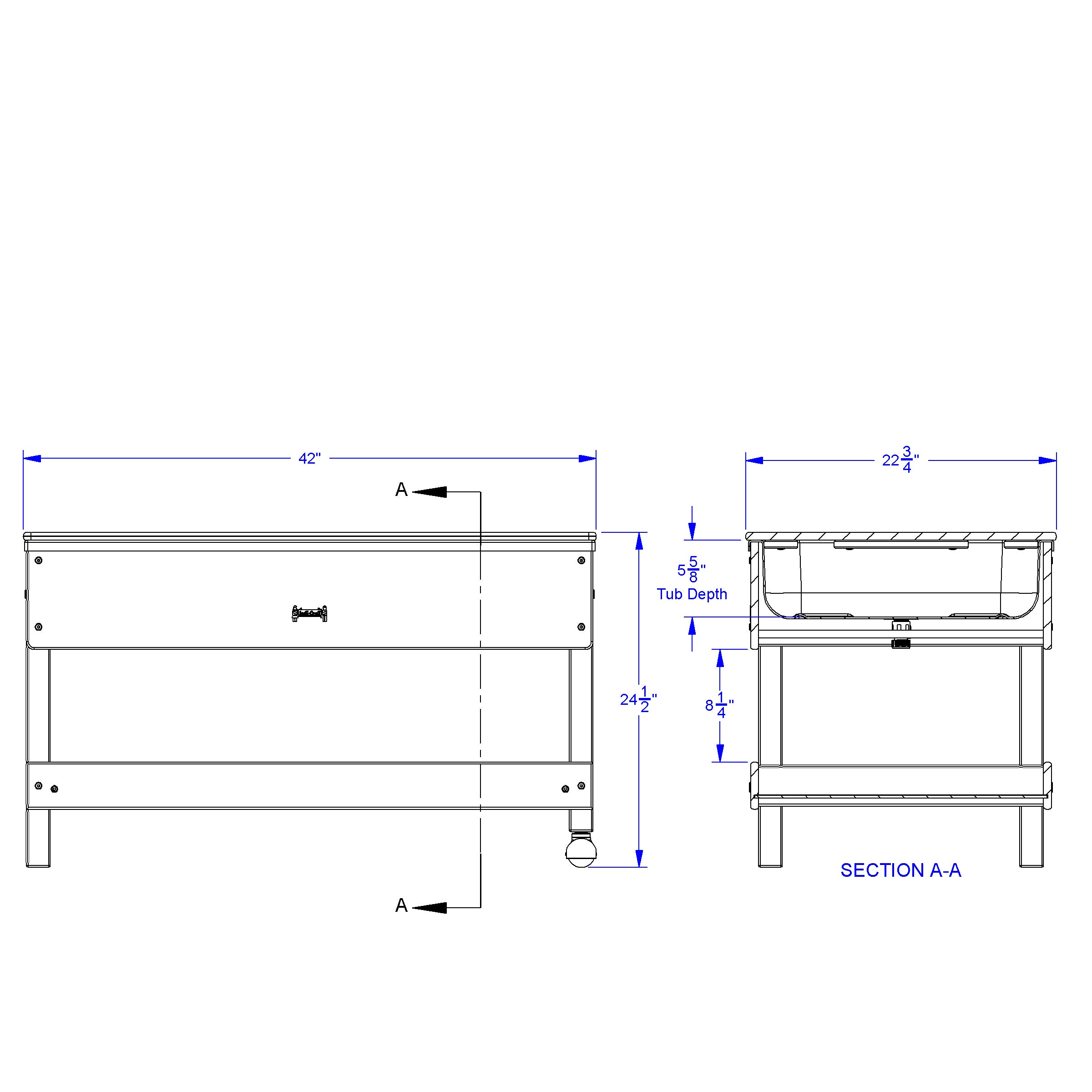 Jonti-Craft® Sensory Table with Shelf